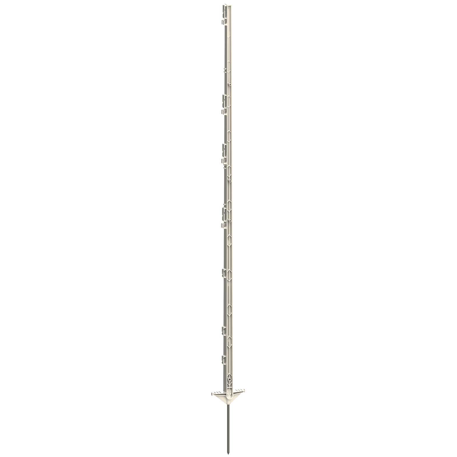 5x AKO Staketstolpe CLASSIC 156 cm, dubbla slitbanor, vit