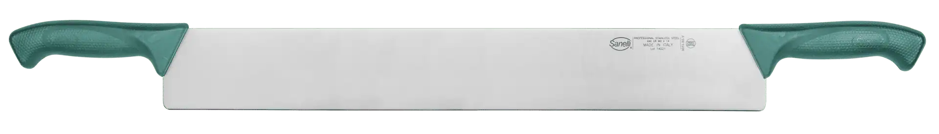 Sanelli Cuțit brânză două mânere Skin verde, 50 cm