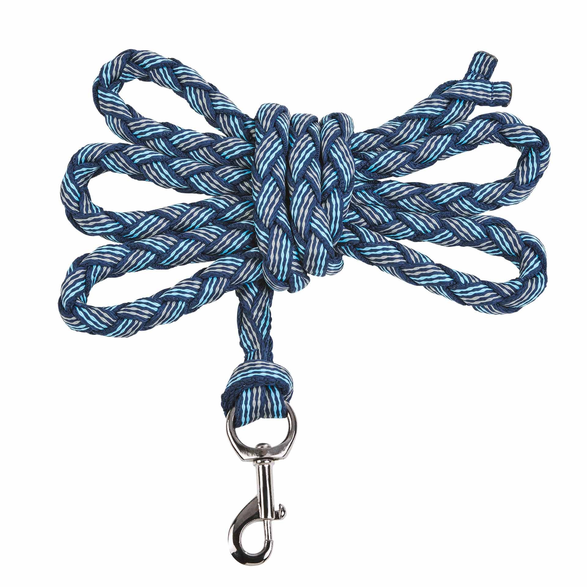 BUSSE Anbindestrick SMOOTH Karabinerhaken navy/grey/cool blue