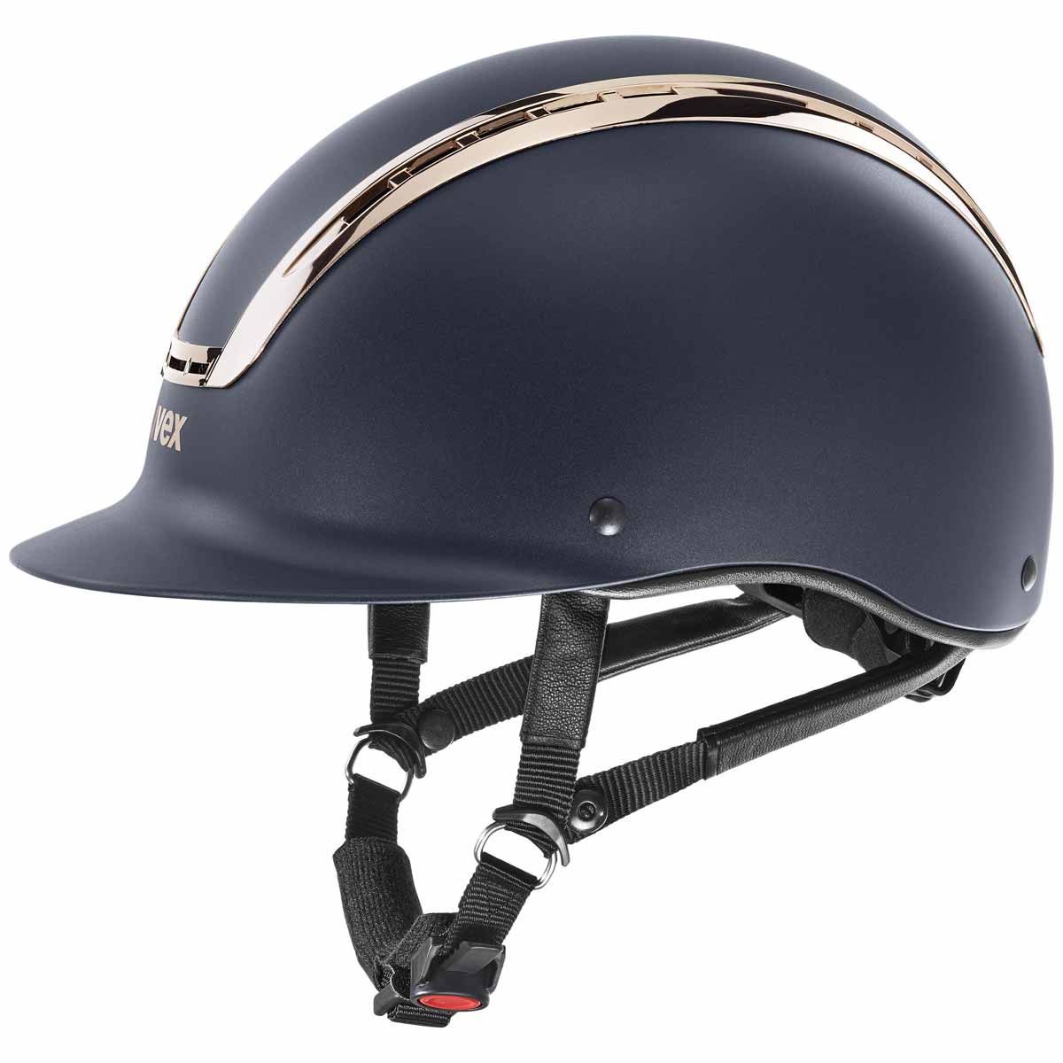Casque d'équitation uvex suxxeed chrome noir matt- argent S