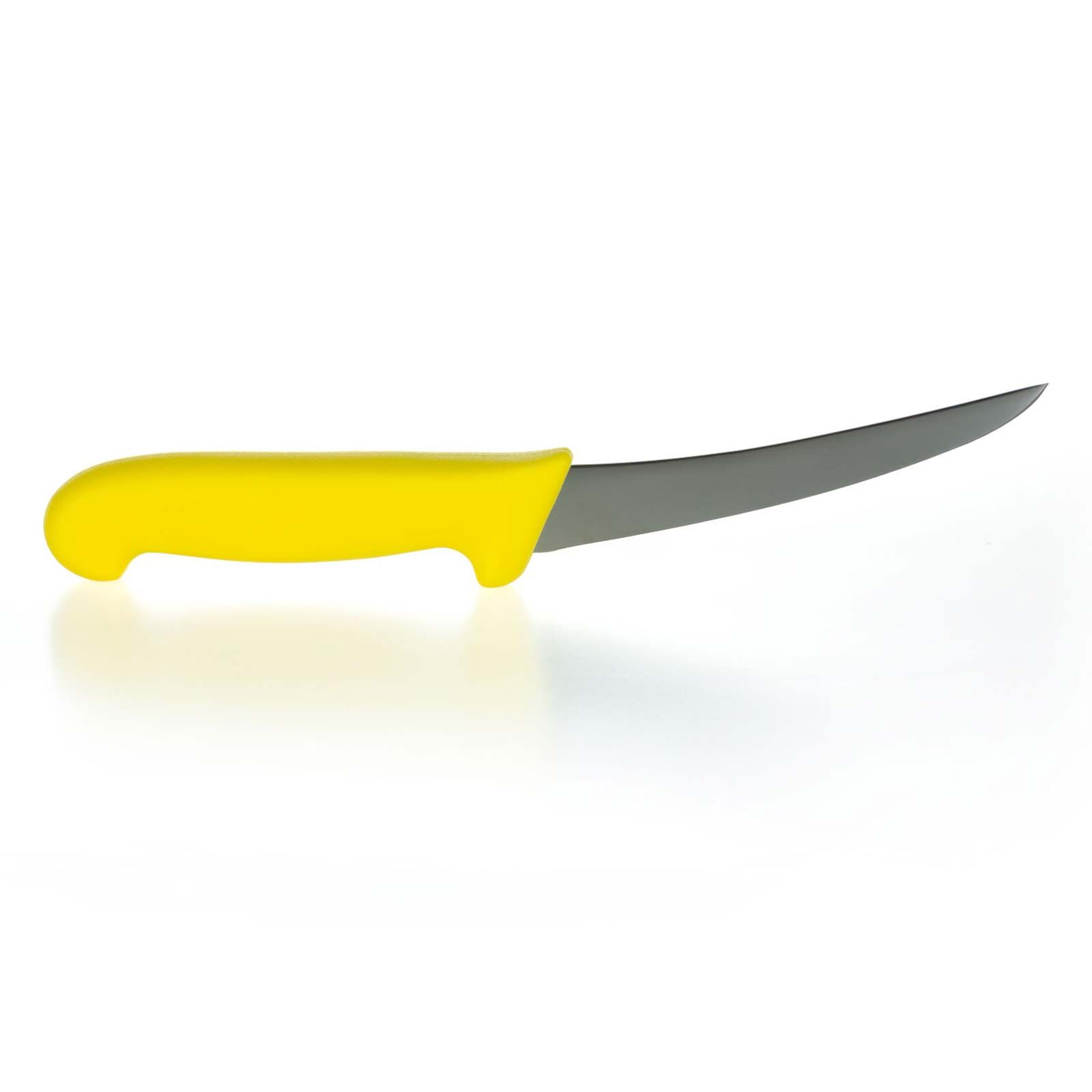 Csontozó kés, hajlított, merev, 13 cm