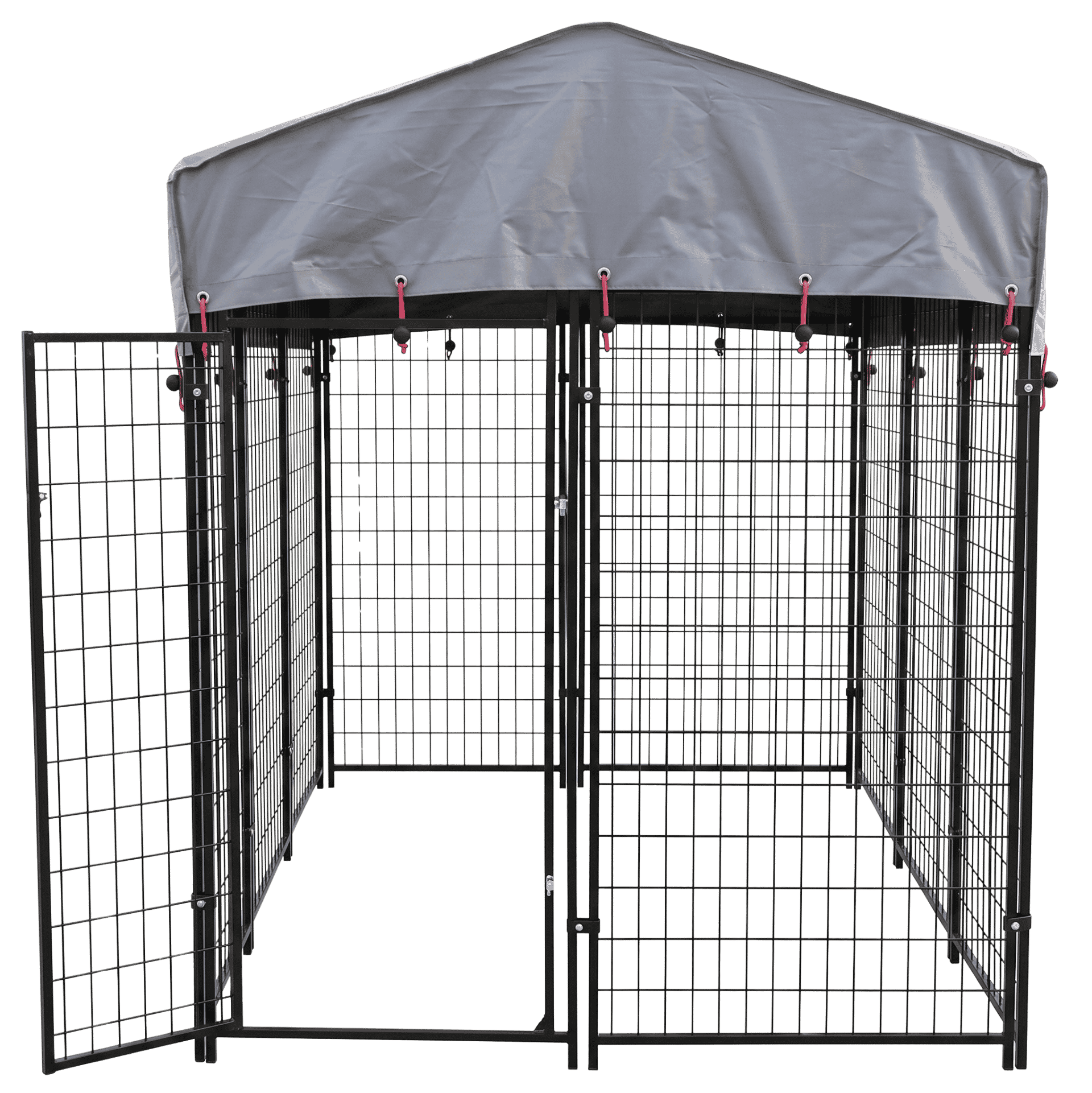 Agrarzone Outdoor Dog Run XL with Cover, 243x122x183 cm