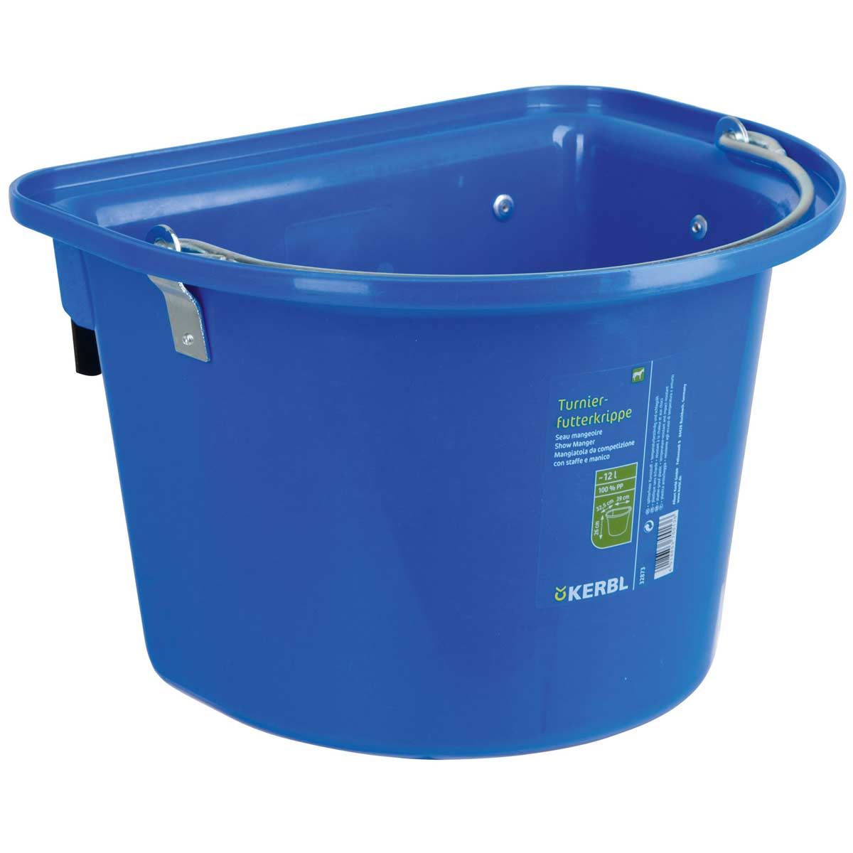 Kerbl Abreuvoir de tournoi avec support de suspension 12 l Bleu