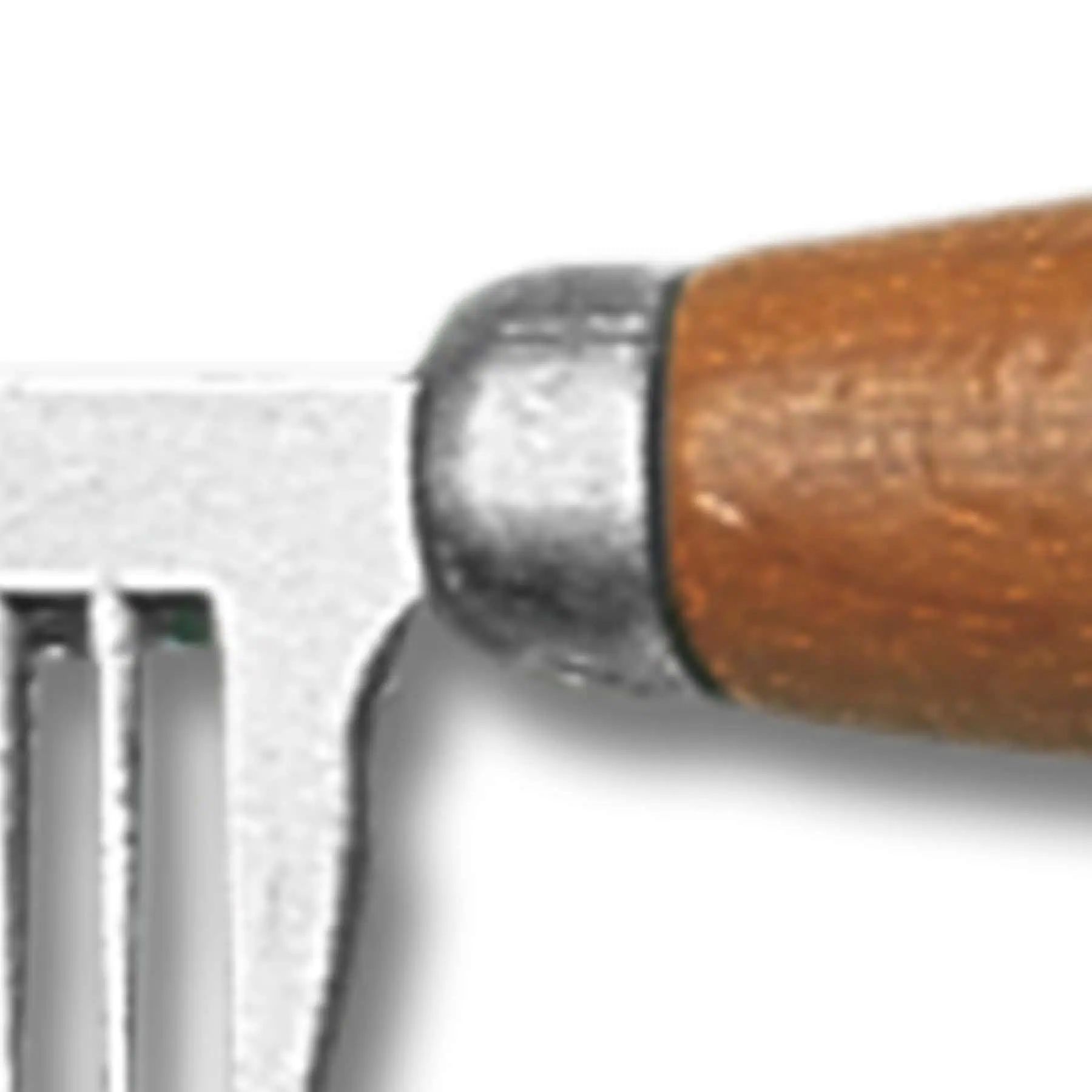 Waldhausen Mähnen-Reißkamm mit Holzgriff und Metallzähnen, 18,5 cm, Detailansicht, Griff