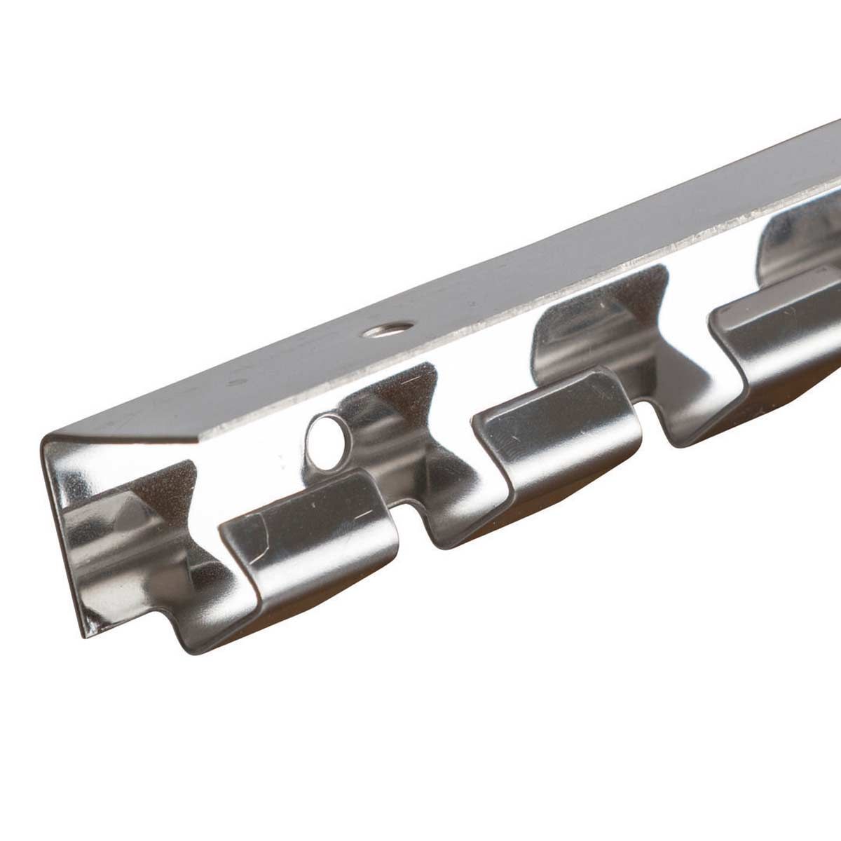 Kerbl Hakenleiste PVC-Streifenvorhang Edelstahl AISI 304