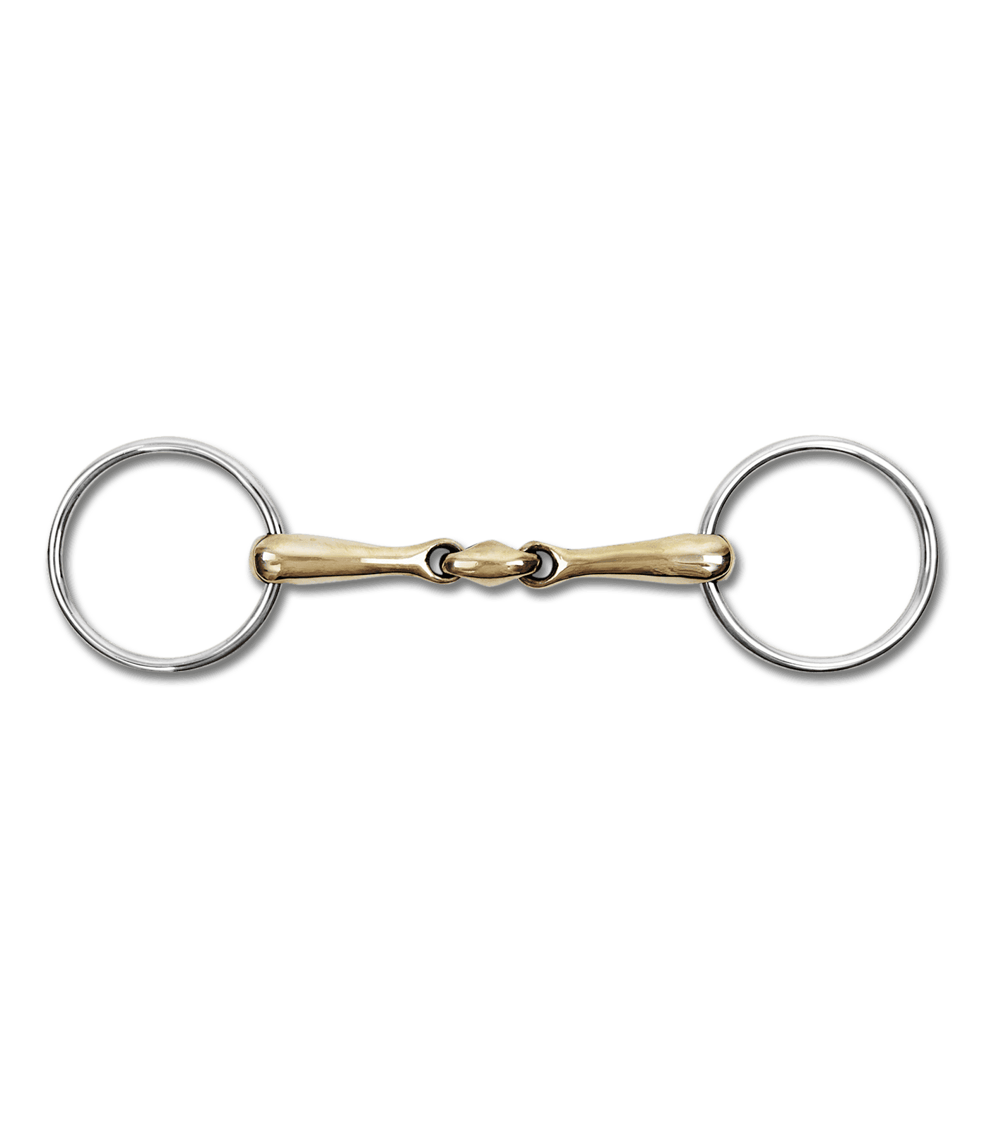 Cupris double-jointed snaffle, solid 11.5 cm