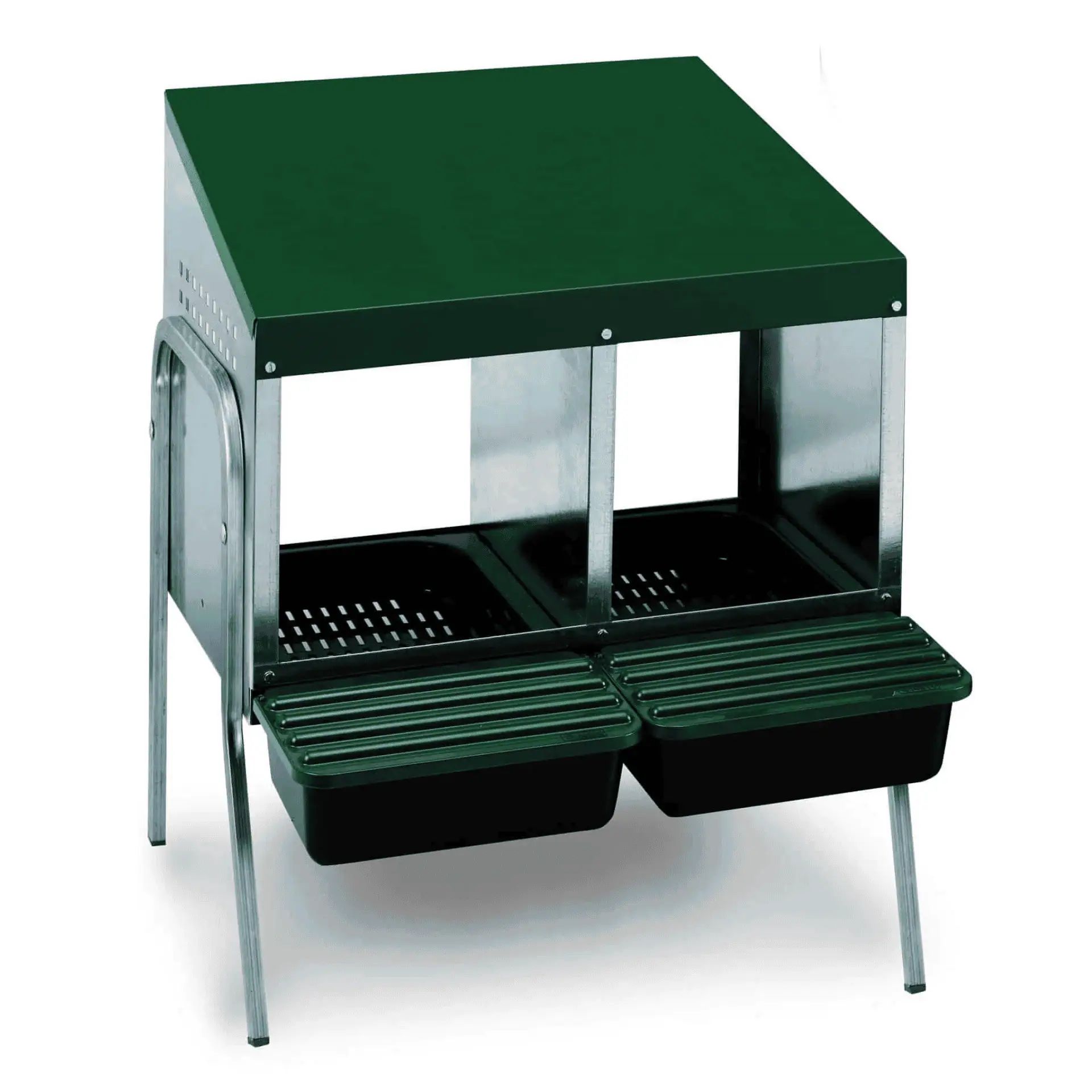 Agrarzone Pondoir pour poules sur pieds 2 compartiments