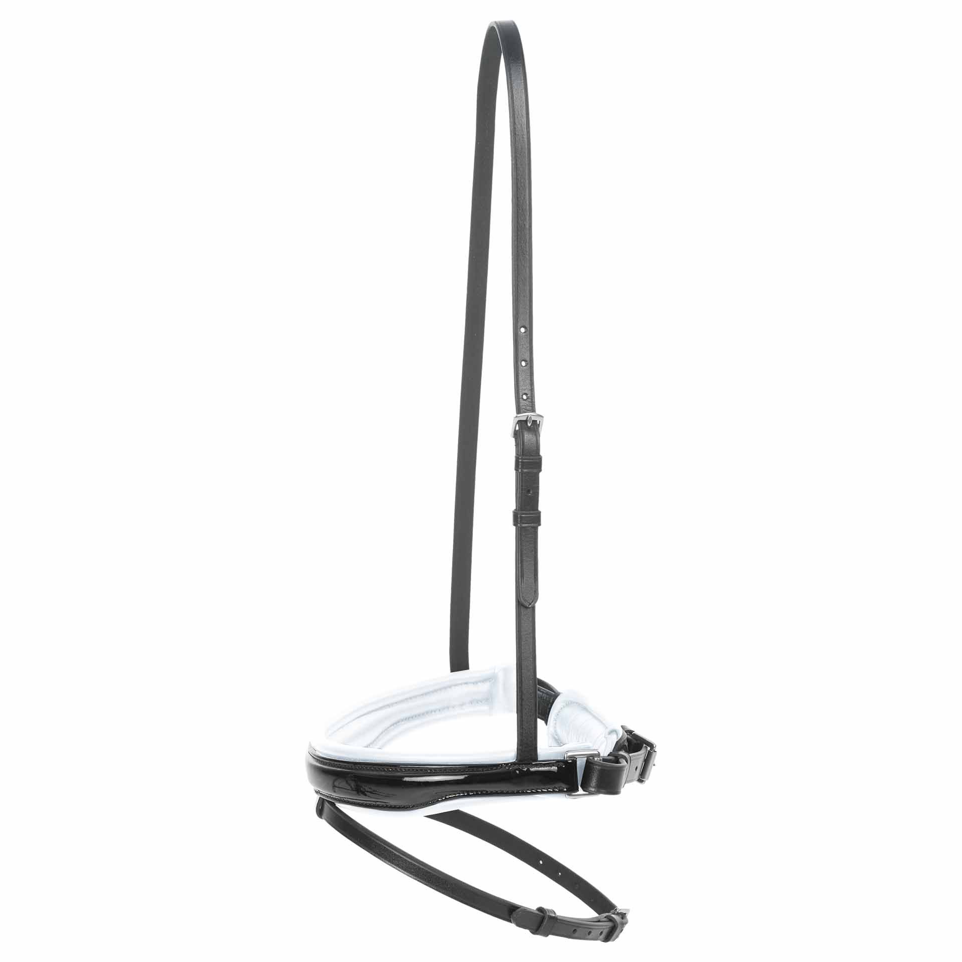 BUSSE Reithalfter COMFORT-SCHWEDEN II, Lack COB schwarz/weiß