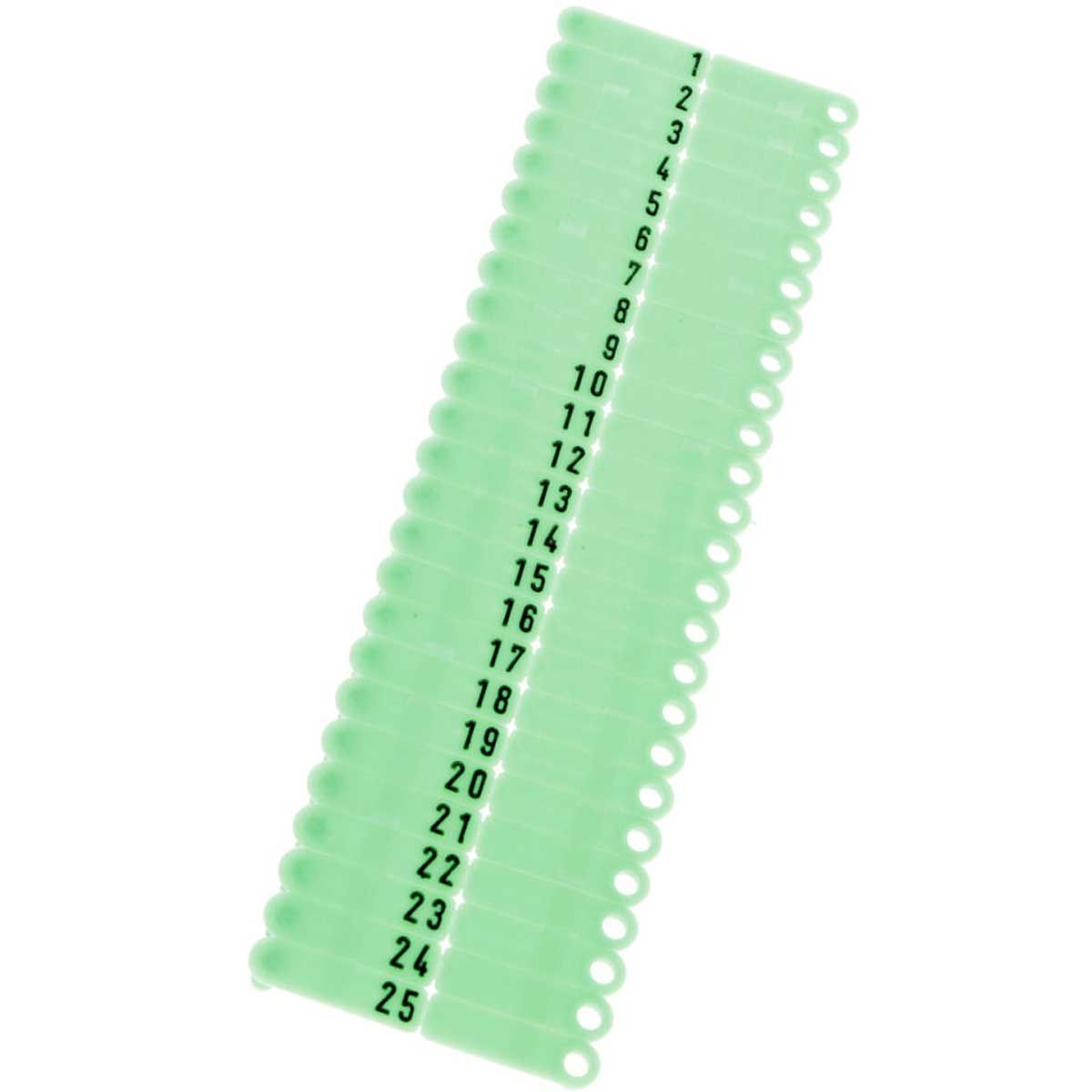 Twintag-Ohrmarke grün 51-100