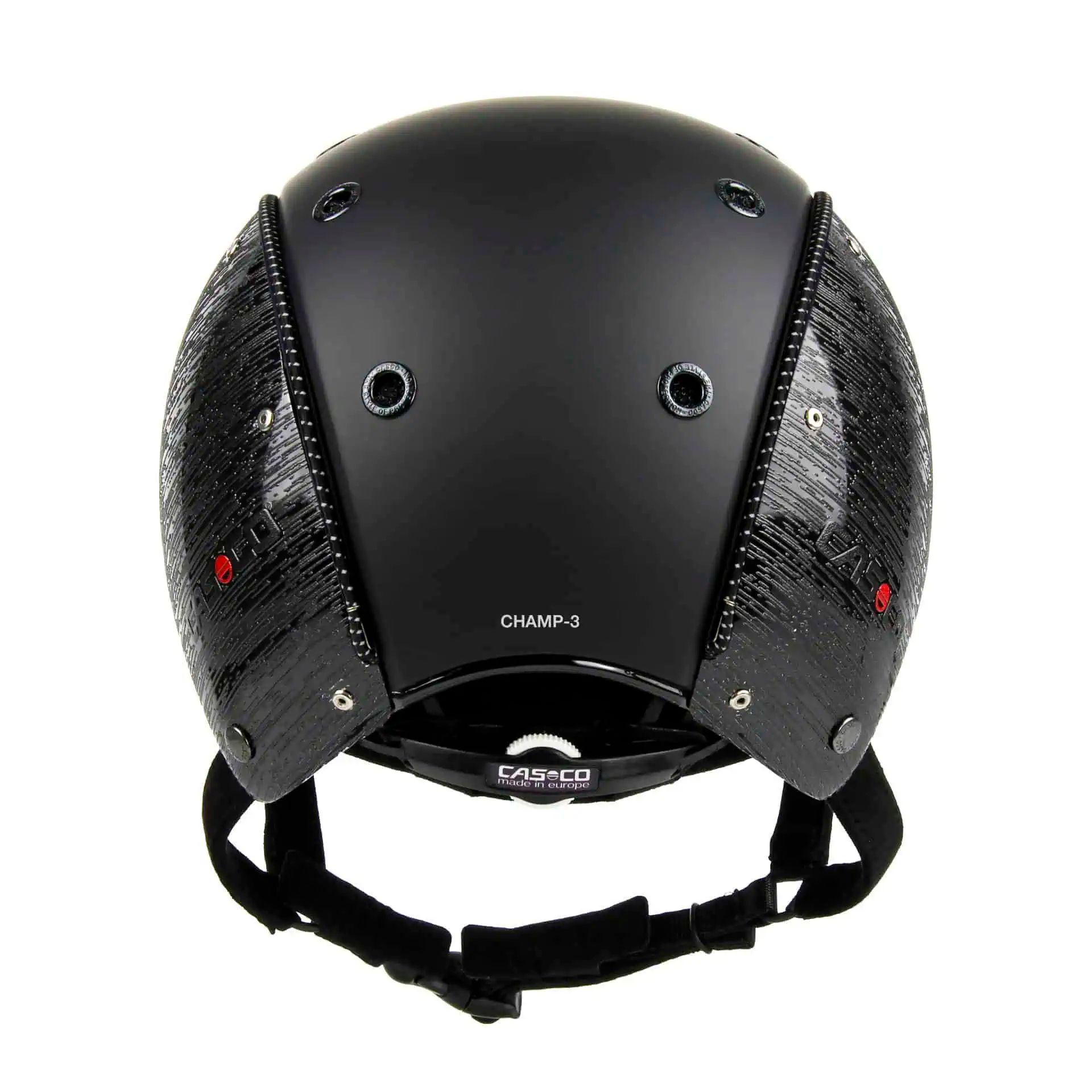 Casca de echitatie Casco Champ-3 Brush, eleganta & Disk-Fit Vario, vedere din spate