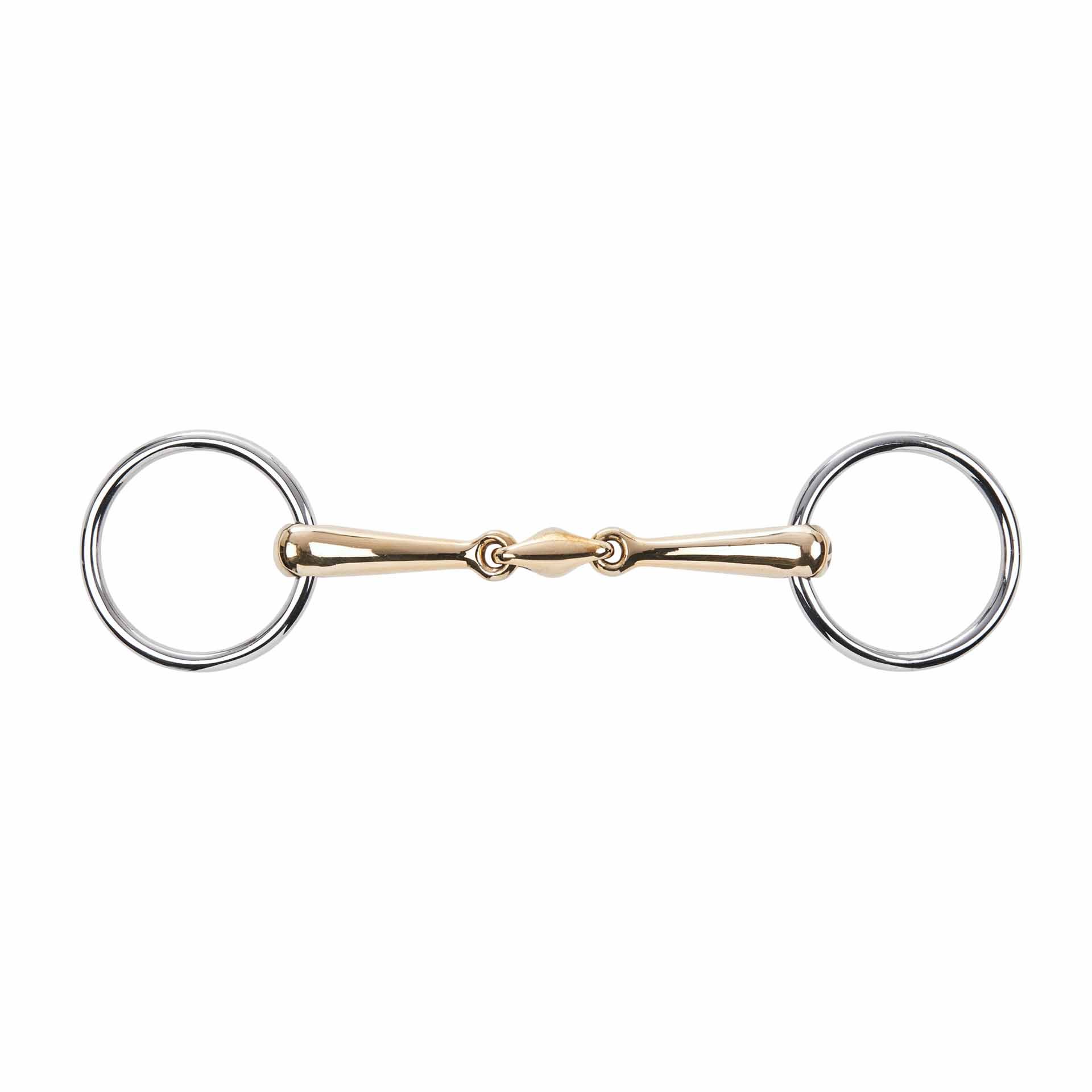 BUSSE Loose Ring Snaffle Bit KAUGAN 14 mm, Double Jointed
