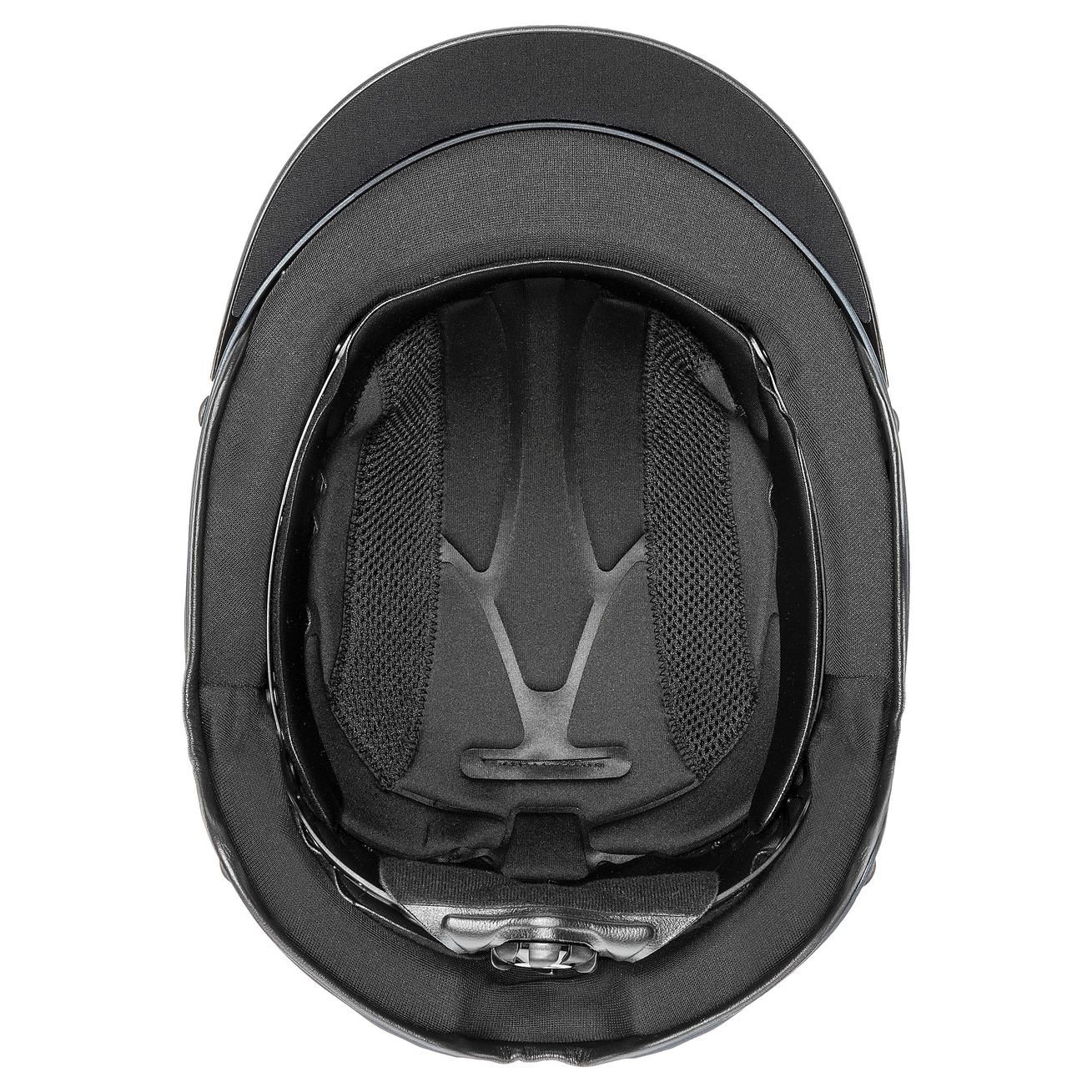 casque d'équitation uvex perfexxion III chrome, bleu marine mat, vue intérieure