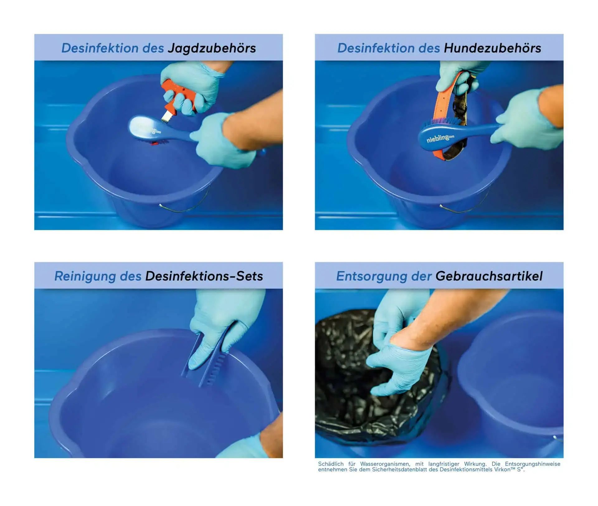 Kit de désinfection ASP, MKS, H7N9, infographie