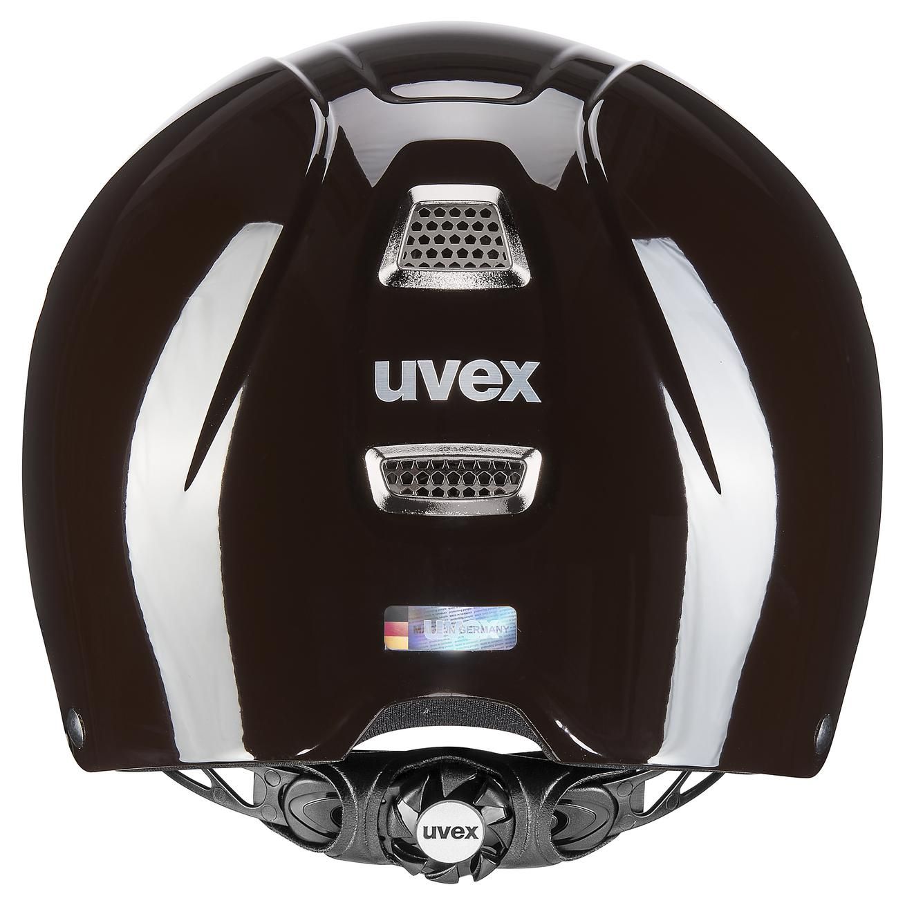 Casco da equitazione uvex perfexxion III shiny – Sicurezza e stile, moka lucido M-L