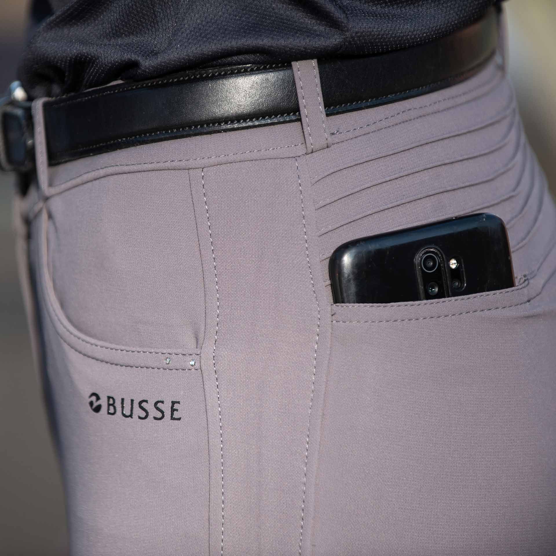 BUSSE Pantalon d'équitation MADEIRA-KNIE II, Grip Silicone Genoux, vue arrière, poche