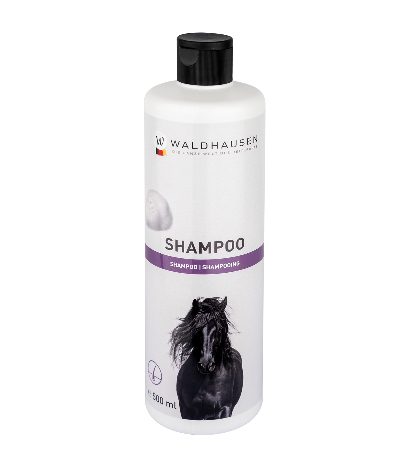 Waldhausen Cassis Pferdeshampoo mit Perlglanz, 500 ml