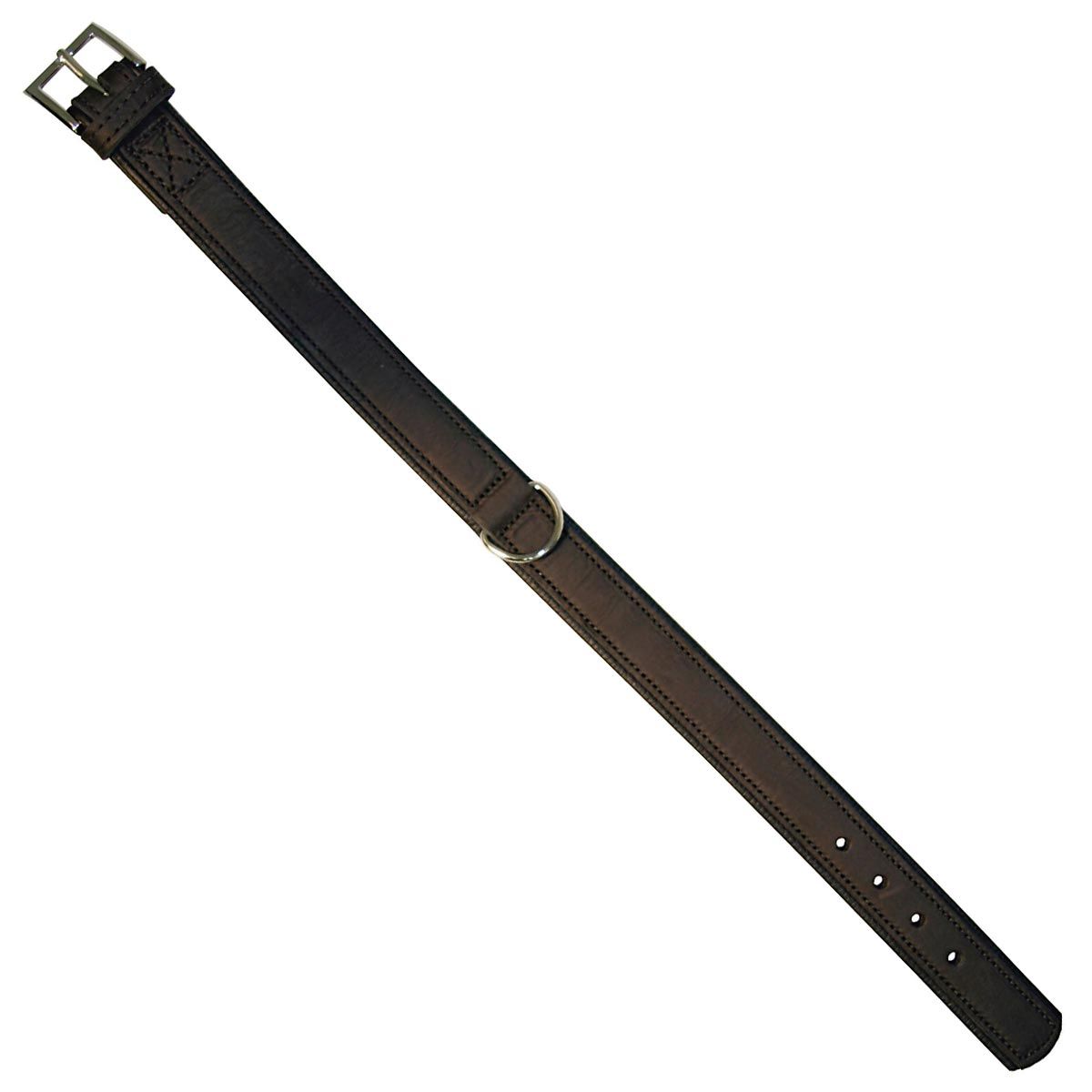 Kerbl Collier pour chien VEGAS HQ en cuir, rembourré, noir, 35 mm/50-58 cm