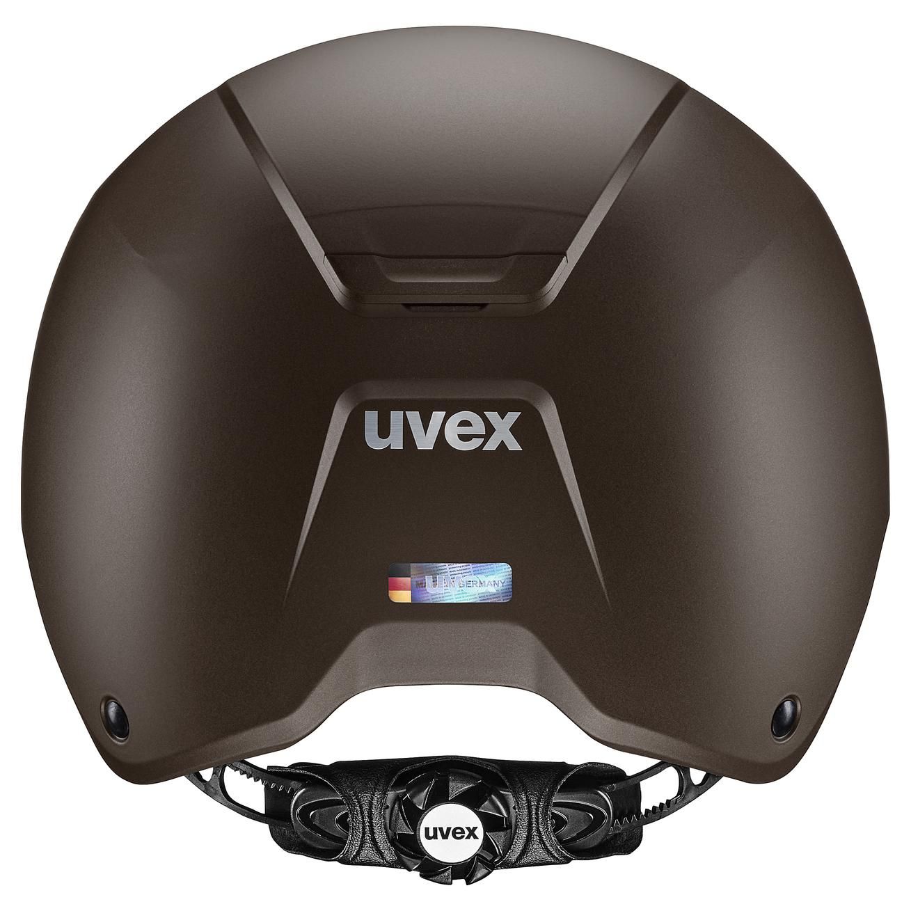 Casque d'équitation uvex ixxo active, coque hardshell, EN 1384:2023, marron mat, 53-54 cm