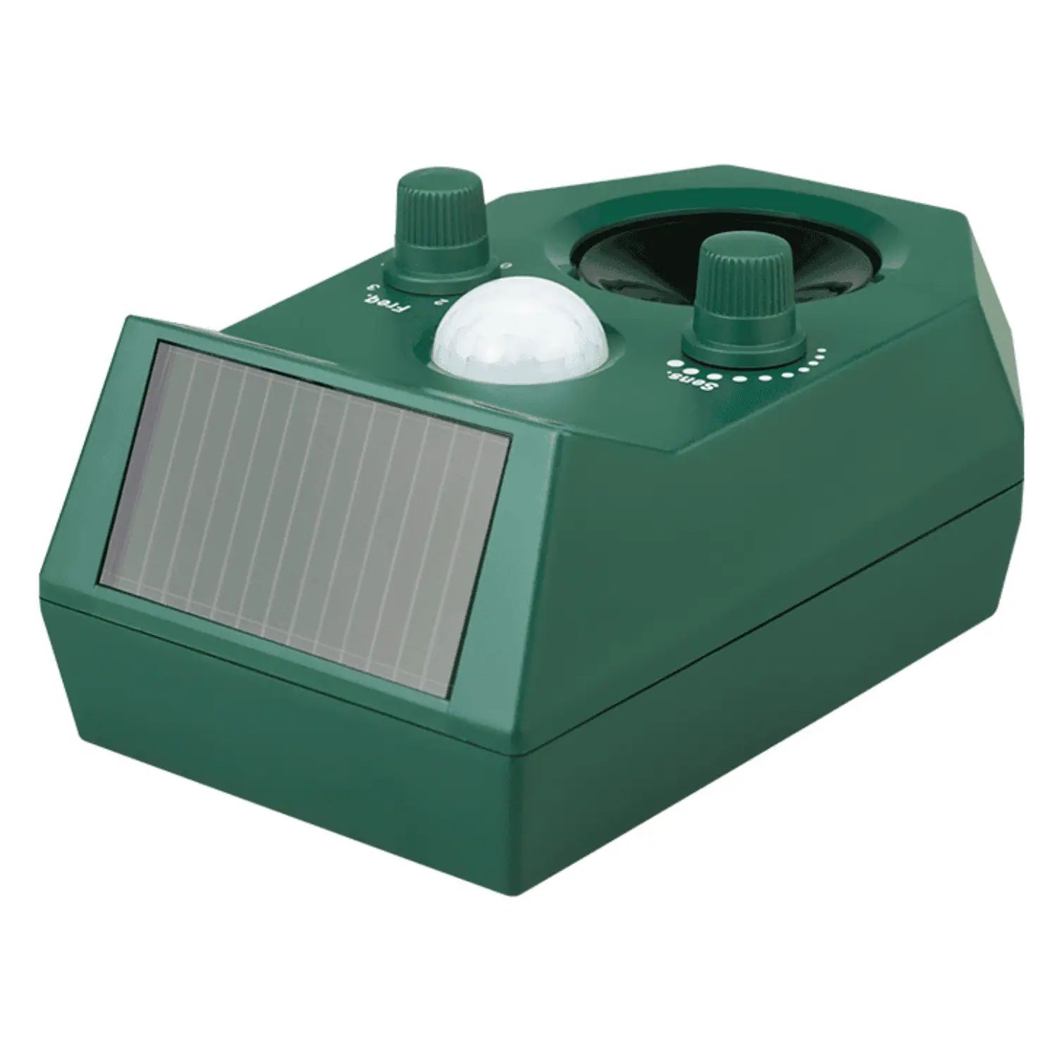 Agrarzone Repellente ad ultrasuoni solare, IPX4, portata 8 m, vista dall'alto