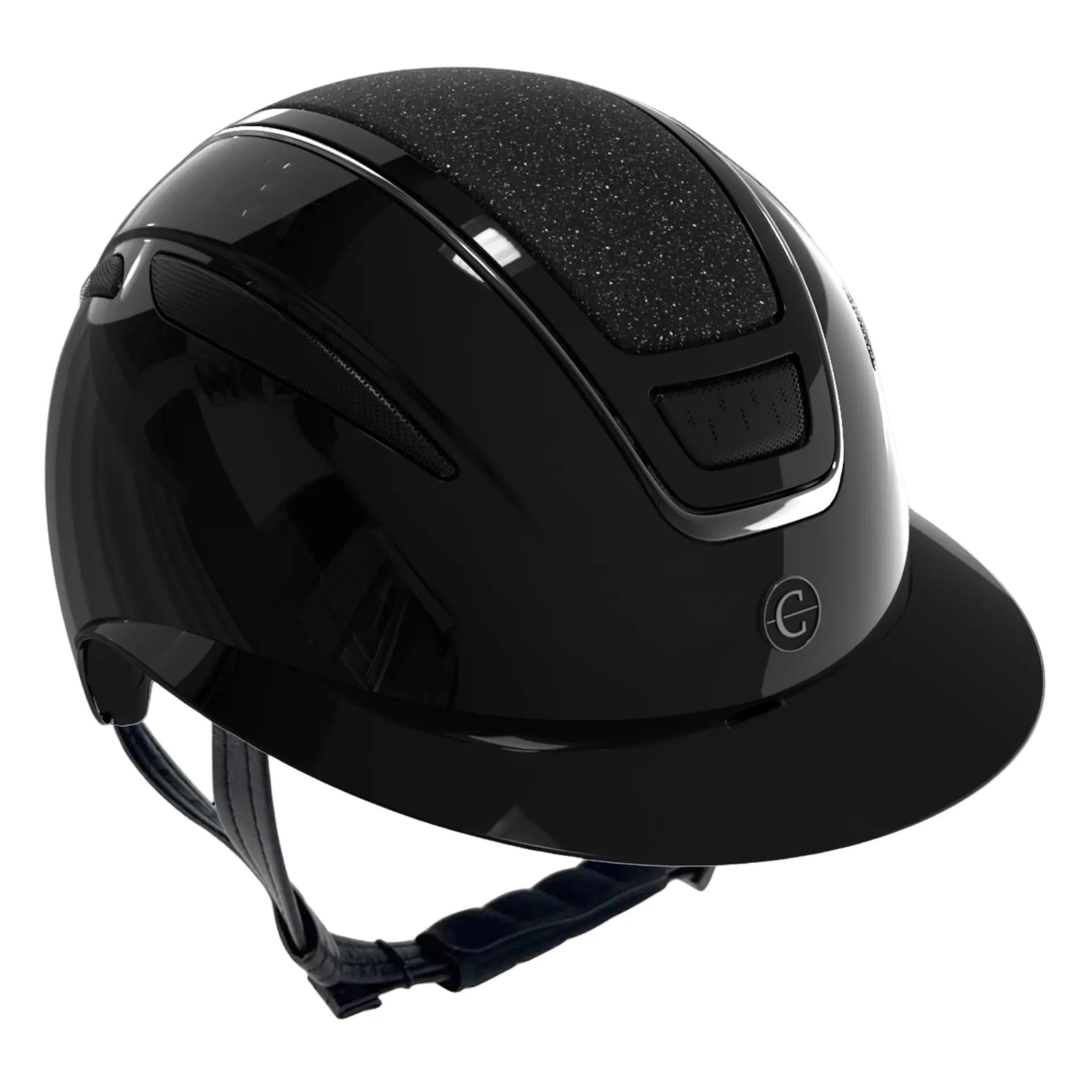 Covalliero Cască de echitație Elite Polo cu cozoroc polo, vedere laterală