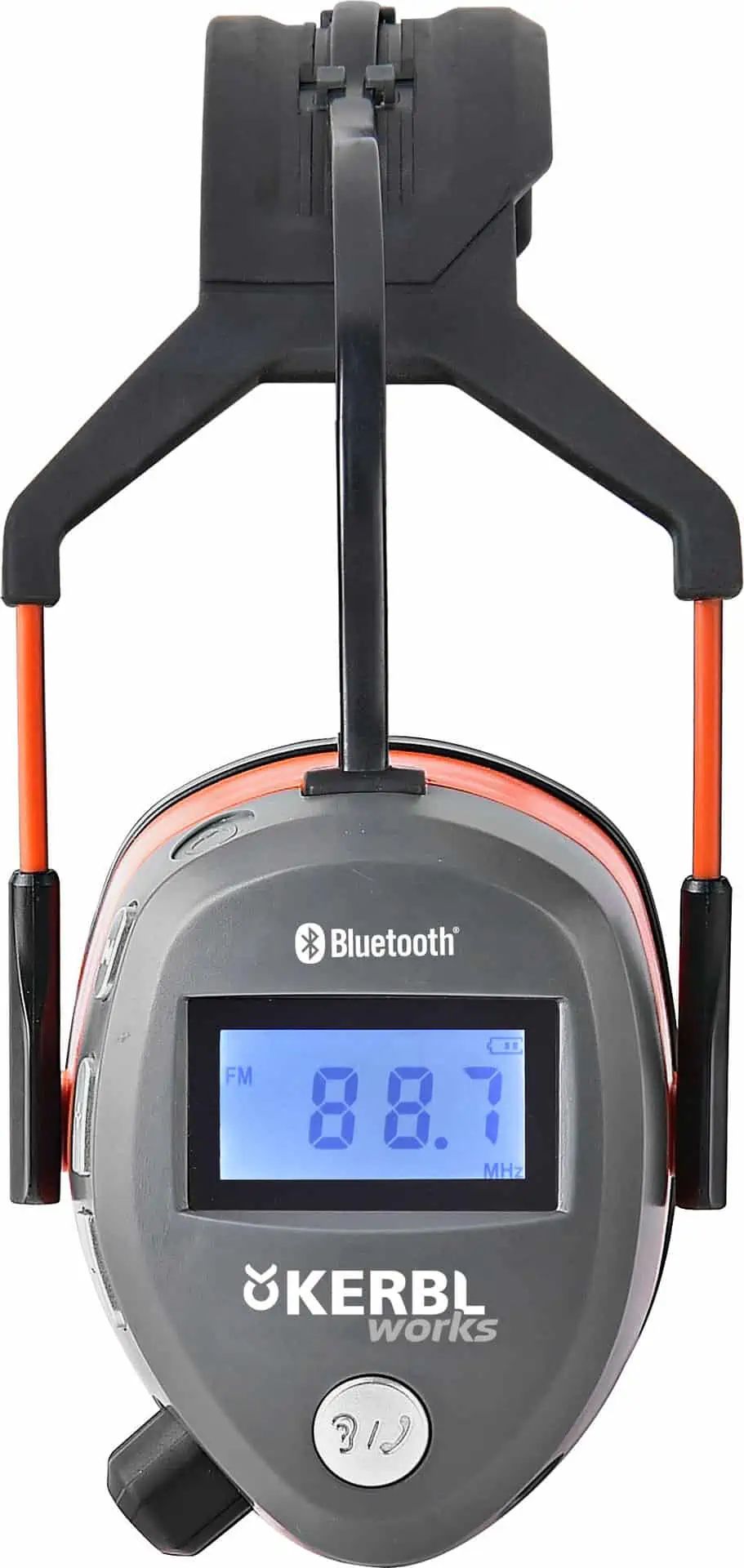 Kerbl Ear Defenders with Bluetooth, Radio & Microphone, front view