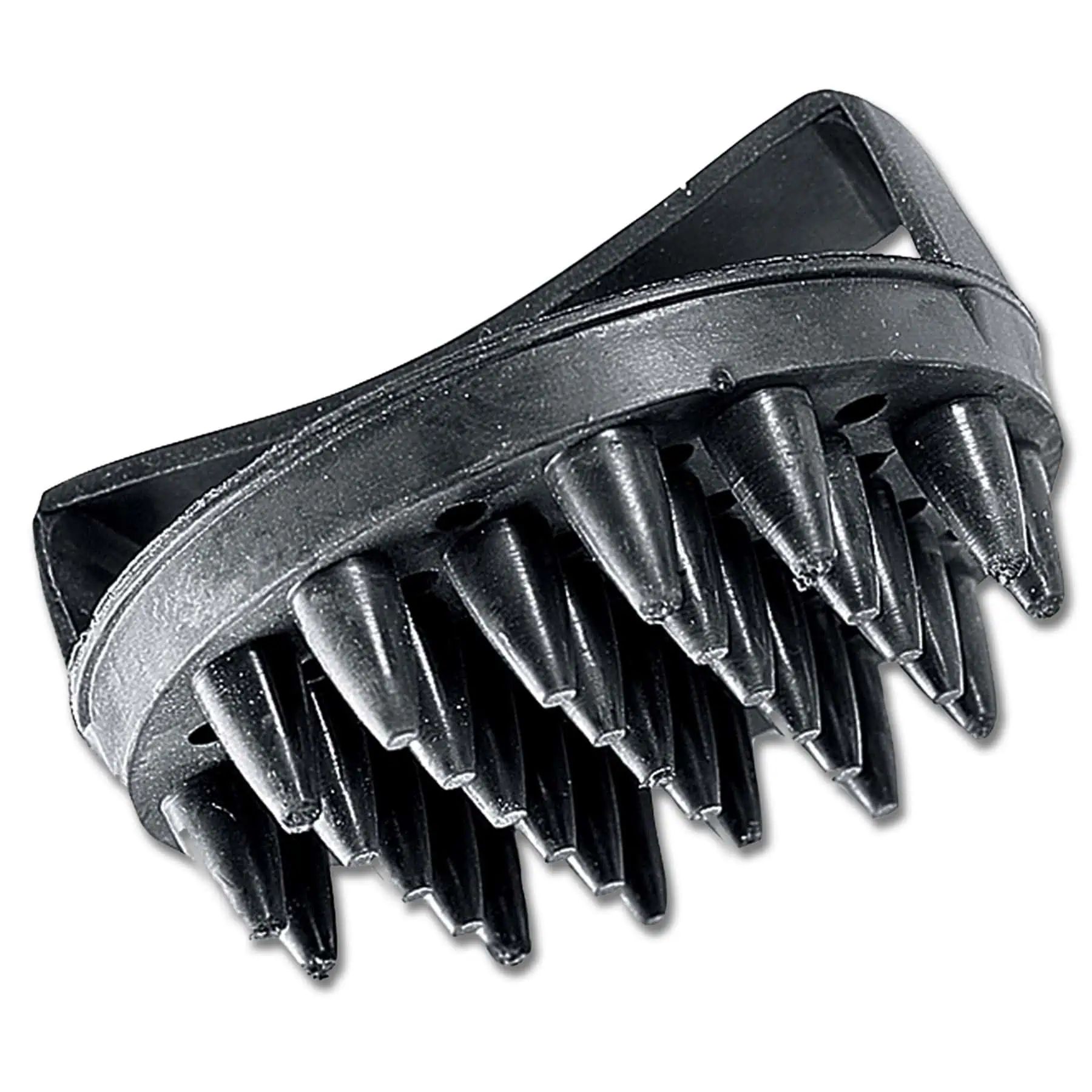 Waldhausen Zauberstriegel Rubber-Groomer Pferd, schwarz, Ø 11 cm