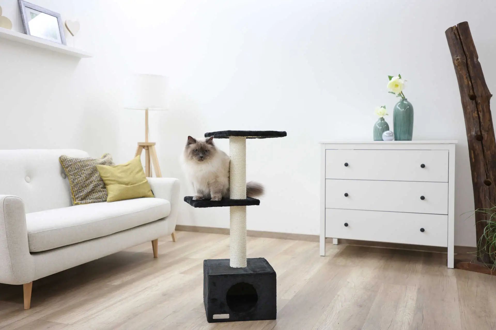 Cat Tree Venus Sweet black 30x30x85cm