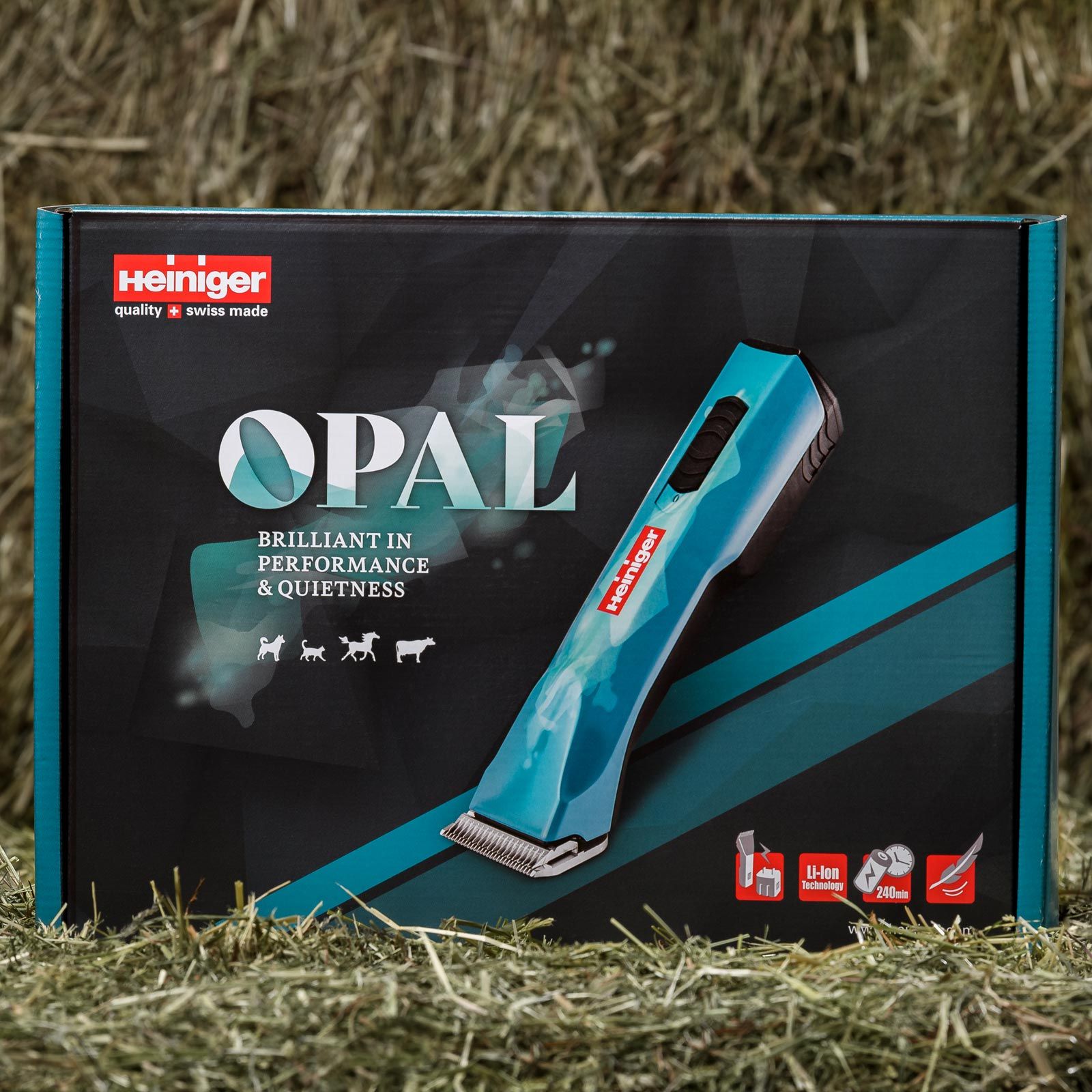 Tondeuse sans fil Heiniger Opal pour chien, chat & cheval, 1 batterie, emballage