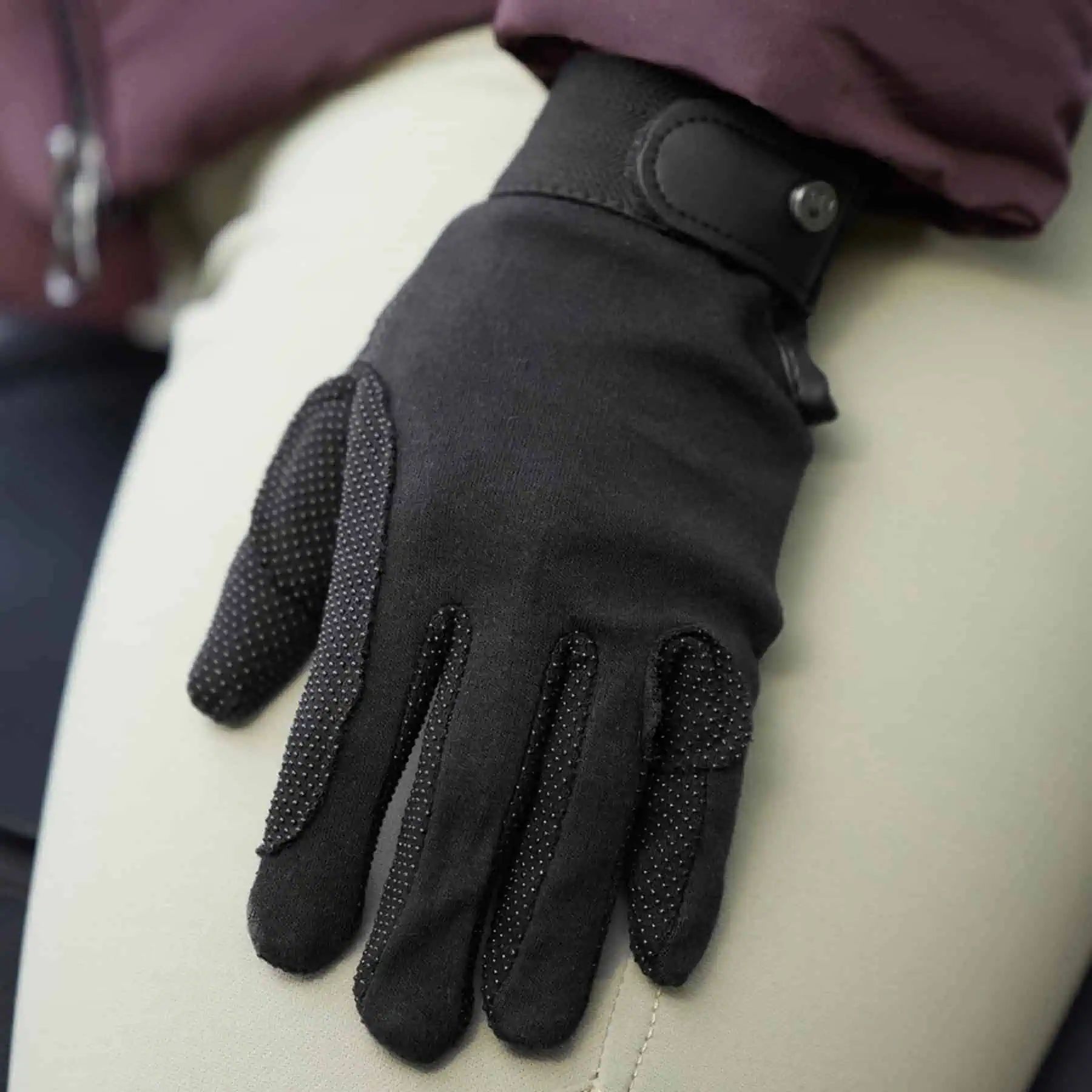 Gants d'équitation ELT Picot Winter, enfant, doublure chaude, grip silicone, 4-6 ans