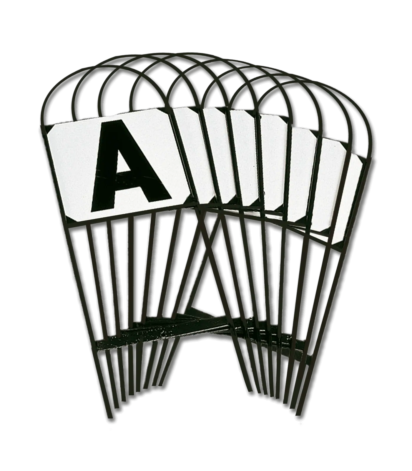 Lettres de piste sur support métallique à planter,20 x 60 m