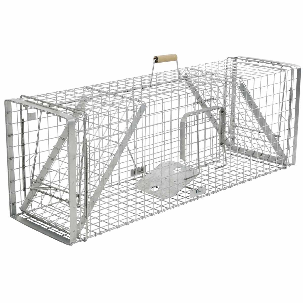 Kerbl Alive Predator Super dobozcsapda, élő csapda horganyzott fémből, 118 x 33 x 42 cm
