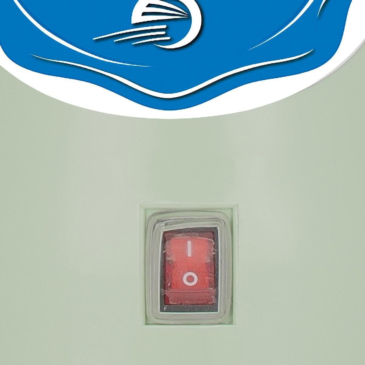 Milky Milchzentrifuge FJ 90 PP 230 Volt, 90 L/h Rahmseparator, Detailansicht, Schalter
