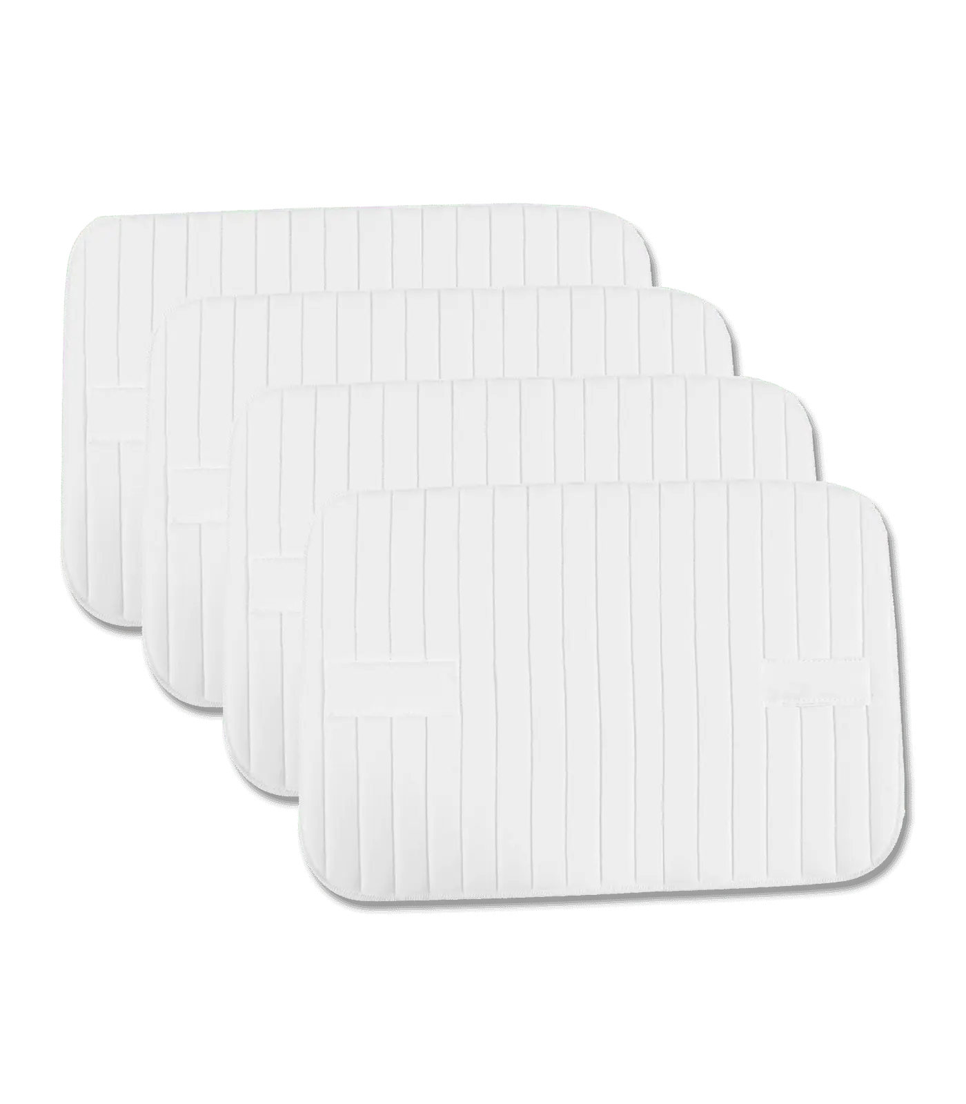Waldhausen Sous-bandes à Scratch pour Chevaux, Lot de 4, blanc