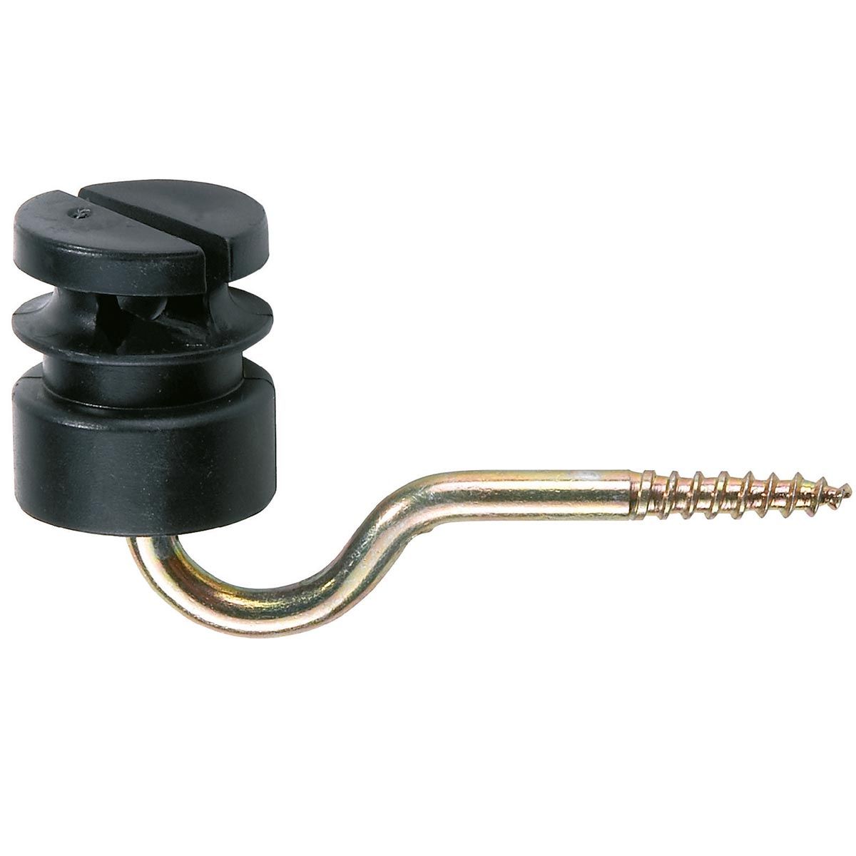 25x Agrarzone Schlitzisolator Stütze 5,3 mm schwarz