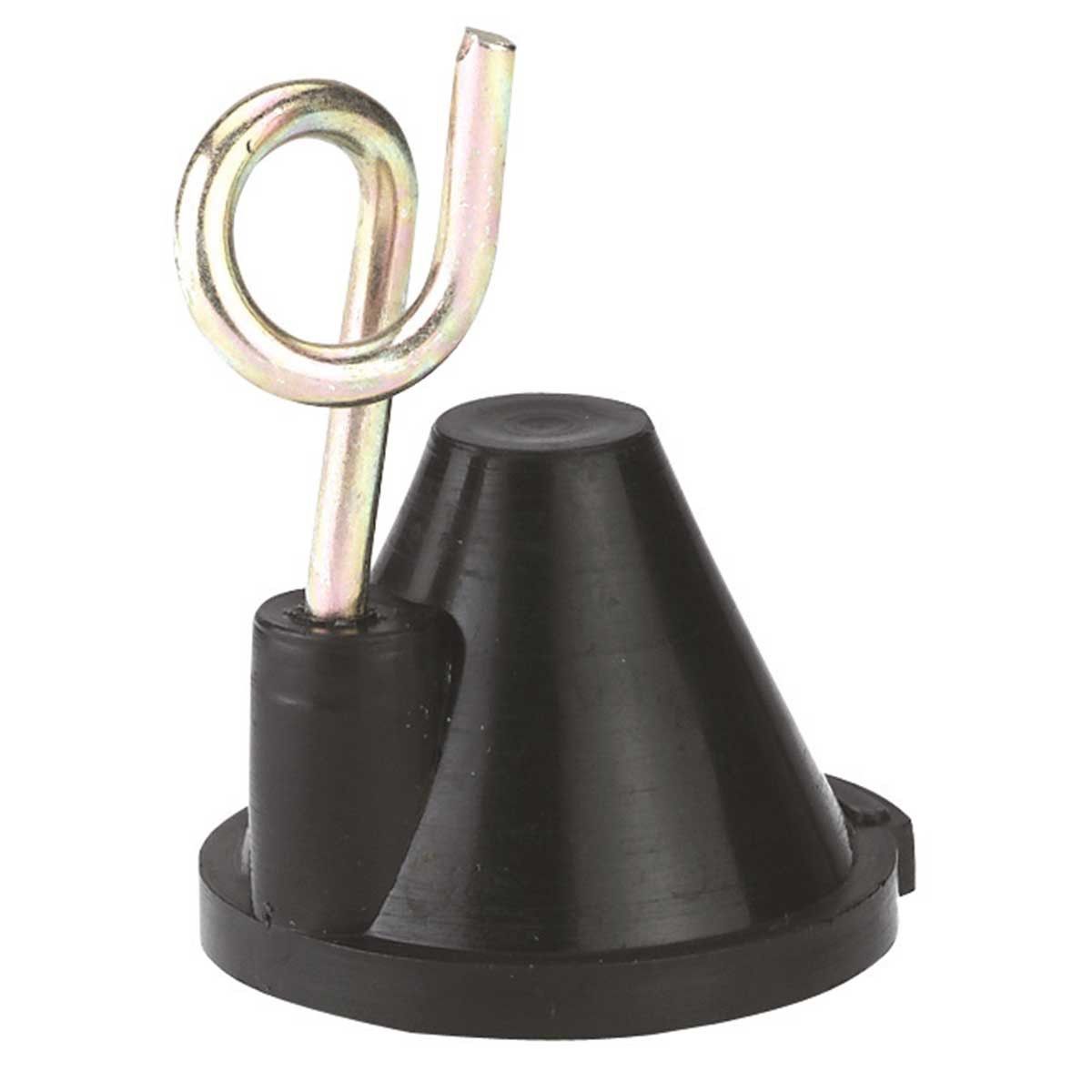 25x Ersatzisolator mit Metallöse für Stahlpfahl oval