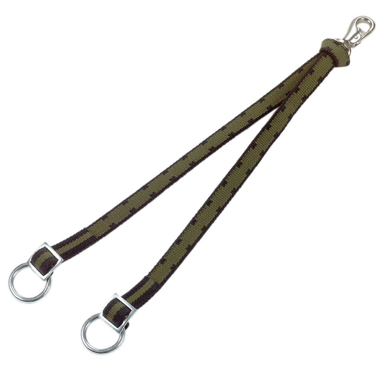 Földi heveder dupla, karabinerrel, 75 cm
