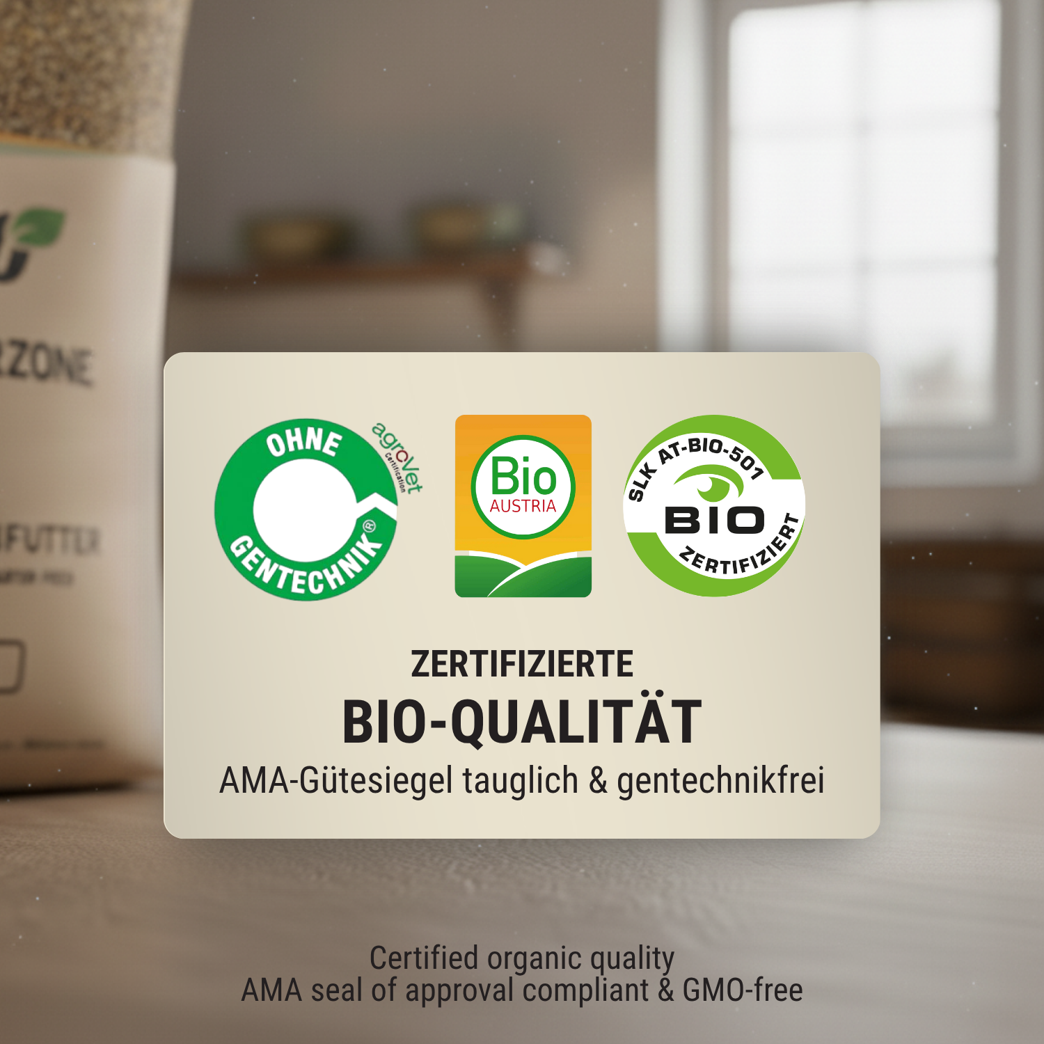 Nourriture Bio Agrarzone pour poussins en granulés 20 kg, étiquette