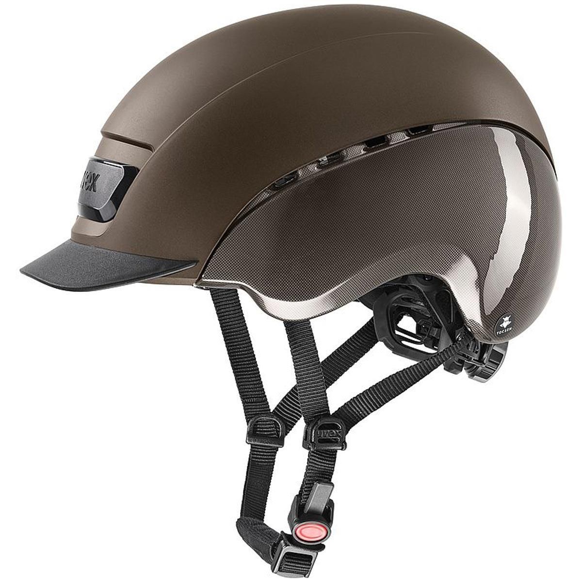 Casco da equitazione Uvex ELEXXION TOCSEN marrone M/L