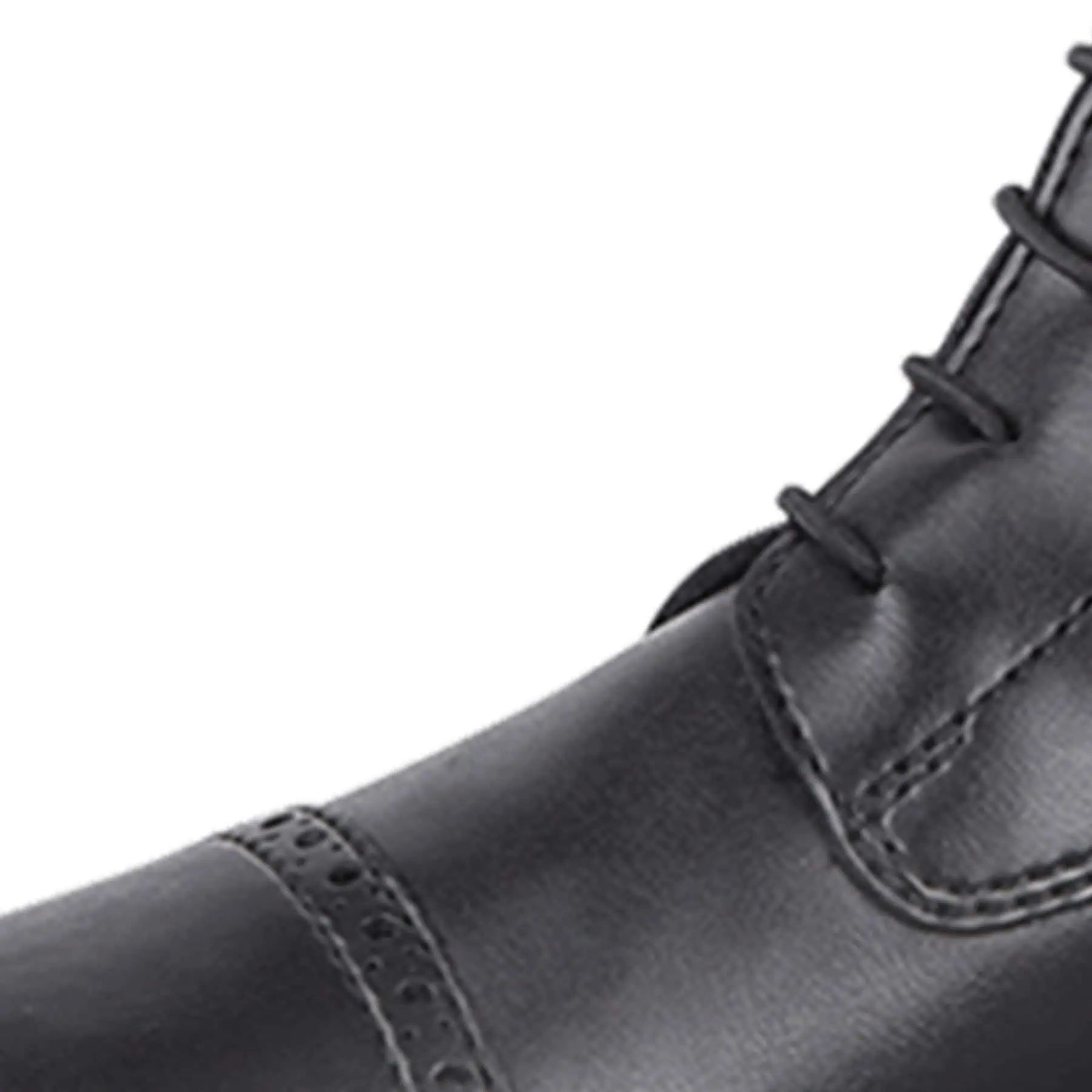 Bottes d'équitation ELT Portland, aspect cuir lisse, déperlantes, enfant noir 31