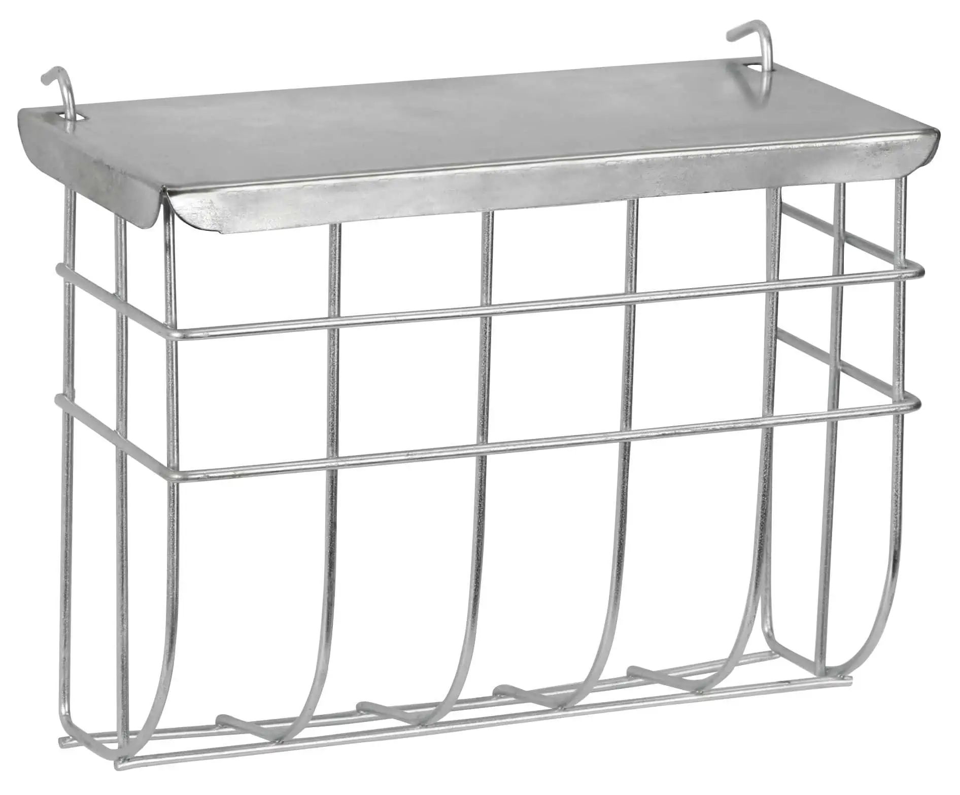 Râtelier à foin en métal avec couvercle métal galvanisé à accrocher