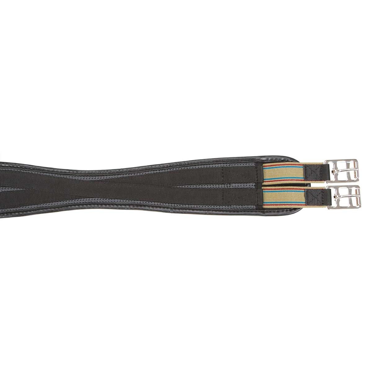 Kerbl Sangle de selle courbée PU, boucles à rouleaux, 130 cm