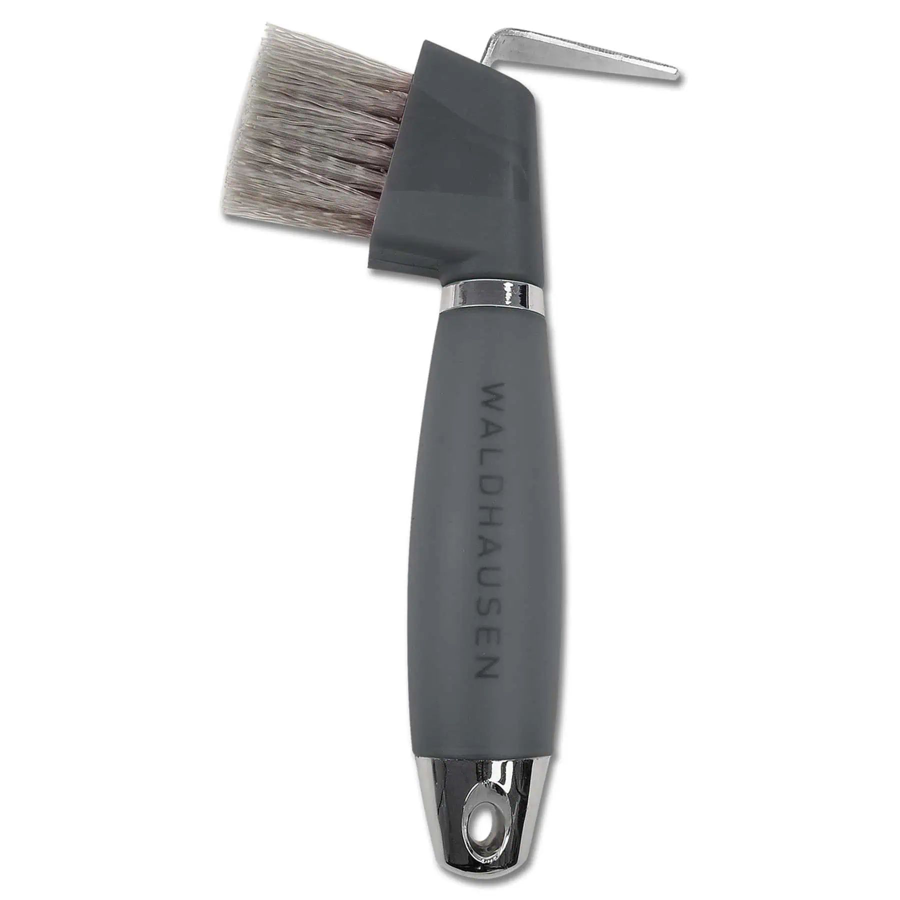 Cure-pied Waldhausen avec poignée gel et brosse intégrée, noir