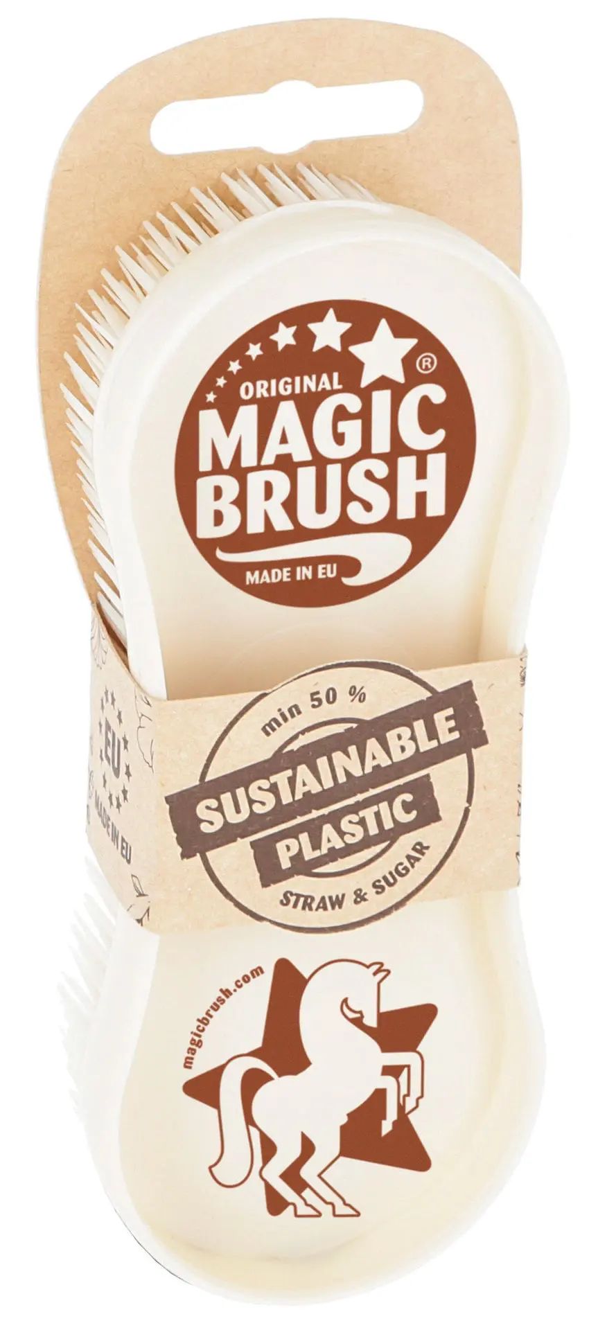 MagicBrush Nature szimpla kefe, közepesen kemény szőrhöz és pataápoláshoz, csomagolás