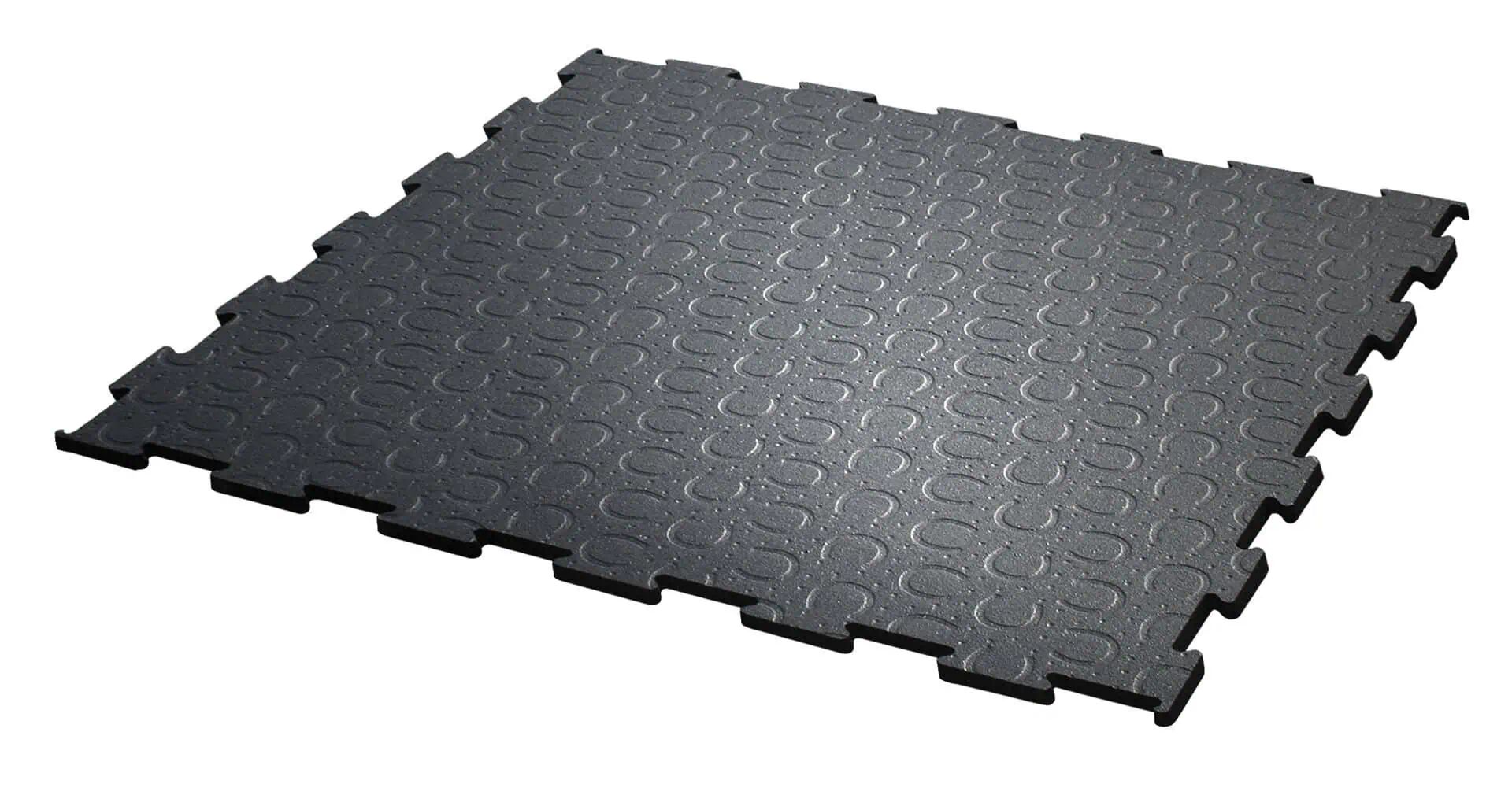 Belmondo Stallmatten Basic Gummimatte Pferdebox, 100x100x1,8 cm, Draufsicht