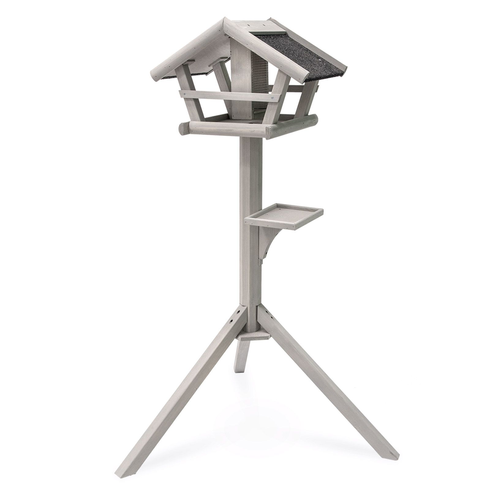 Mangeoire oiseaux RUNA avec support grise