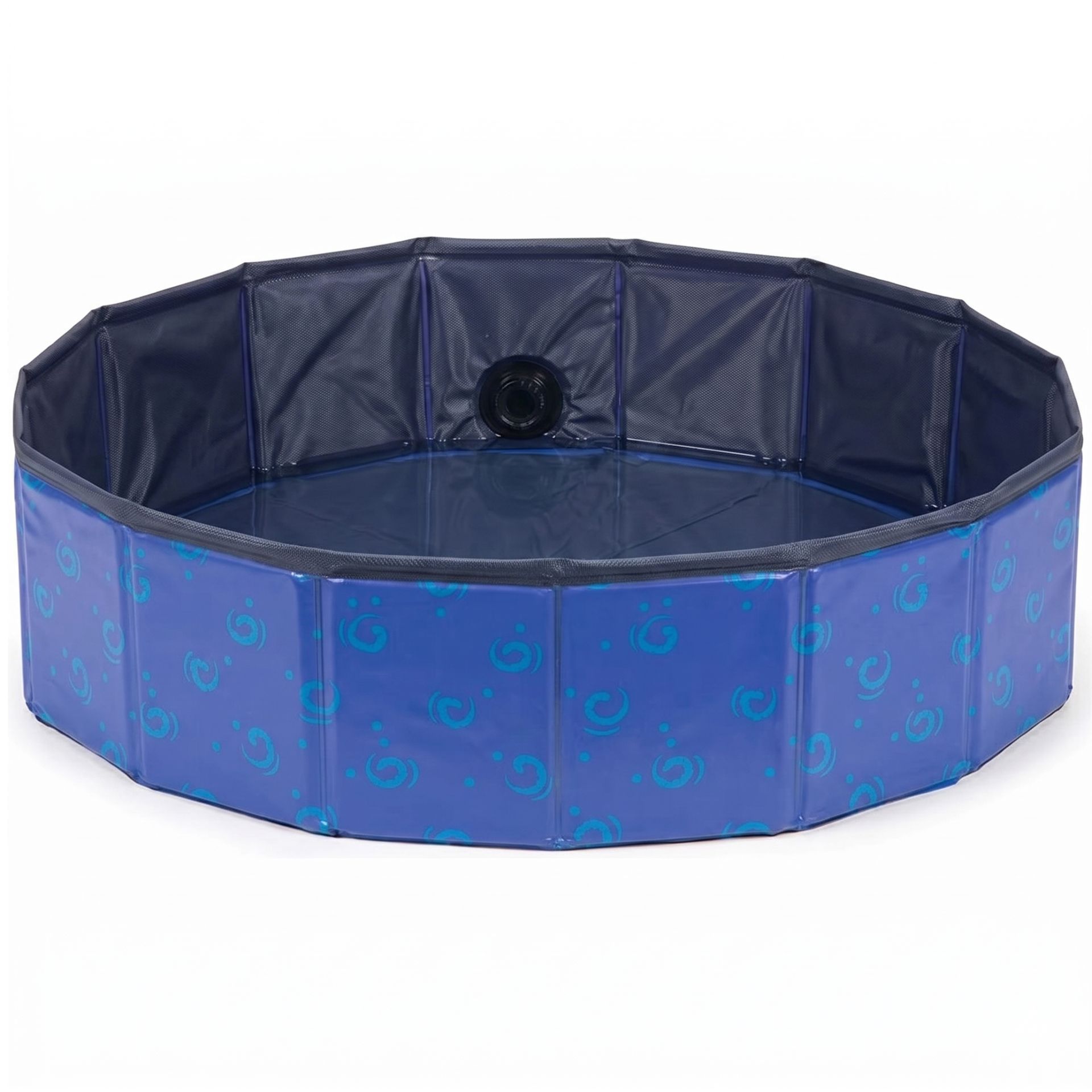 folding pool, inflatable pool, blue pool, circles pattern, inflatable enclosure