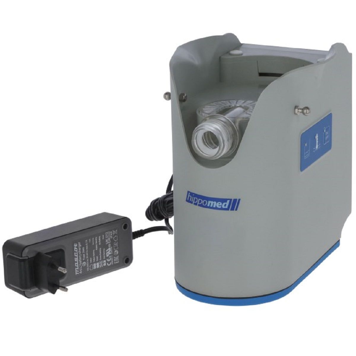 Hippomed Inhalator cu Ultrasunete Cal AirOne Flex, Baterie, Fără Mască, conținutul pachetului