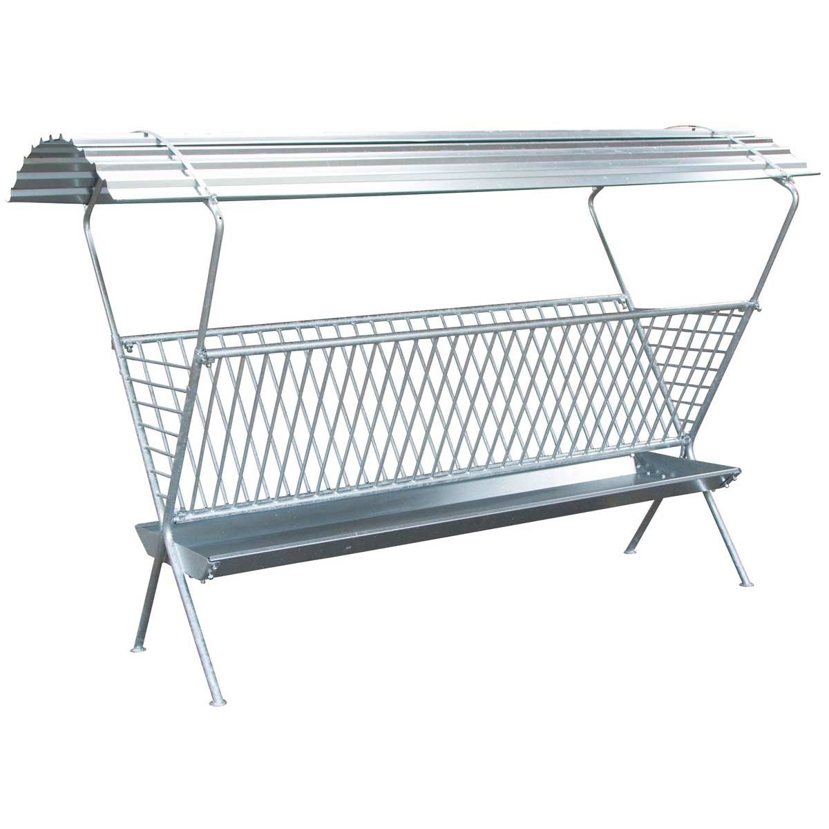 Râtelier à foin en métal pour moutons