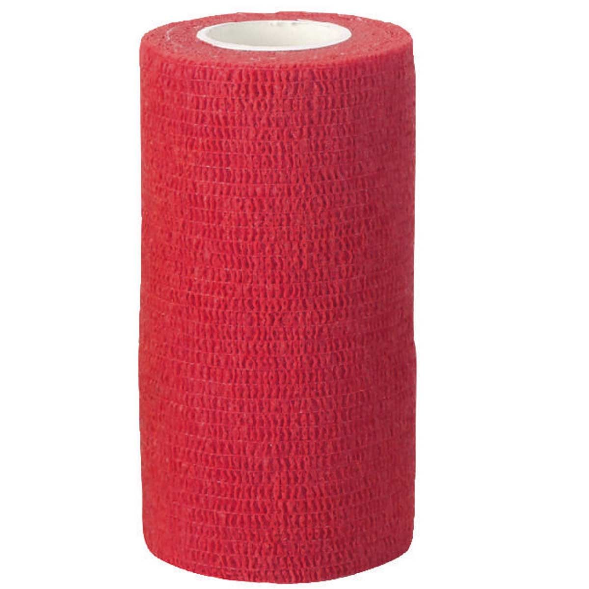 Bandage auto-adhésif pour onglons VetLastic Kerbl, mi-élastique, 10 cm, rouge