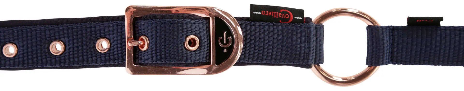Capezza Covalliero Classy, elegante e imbottita con fibbie robuste e moschettone, dettaglio, chiusura